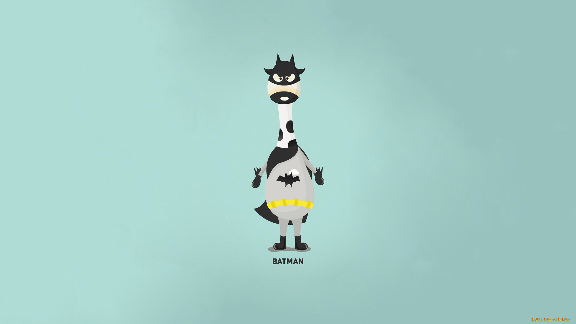 рисованные, минимализм, корова