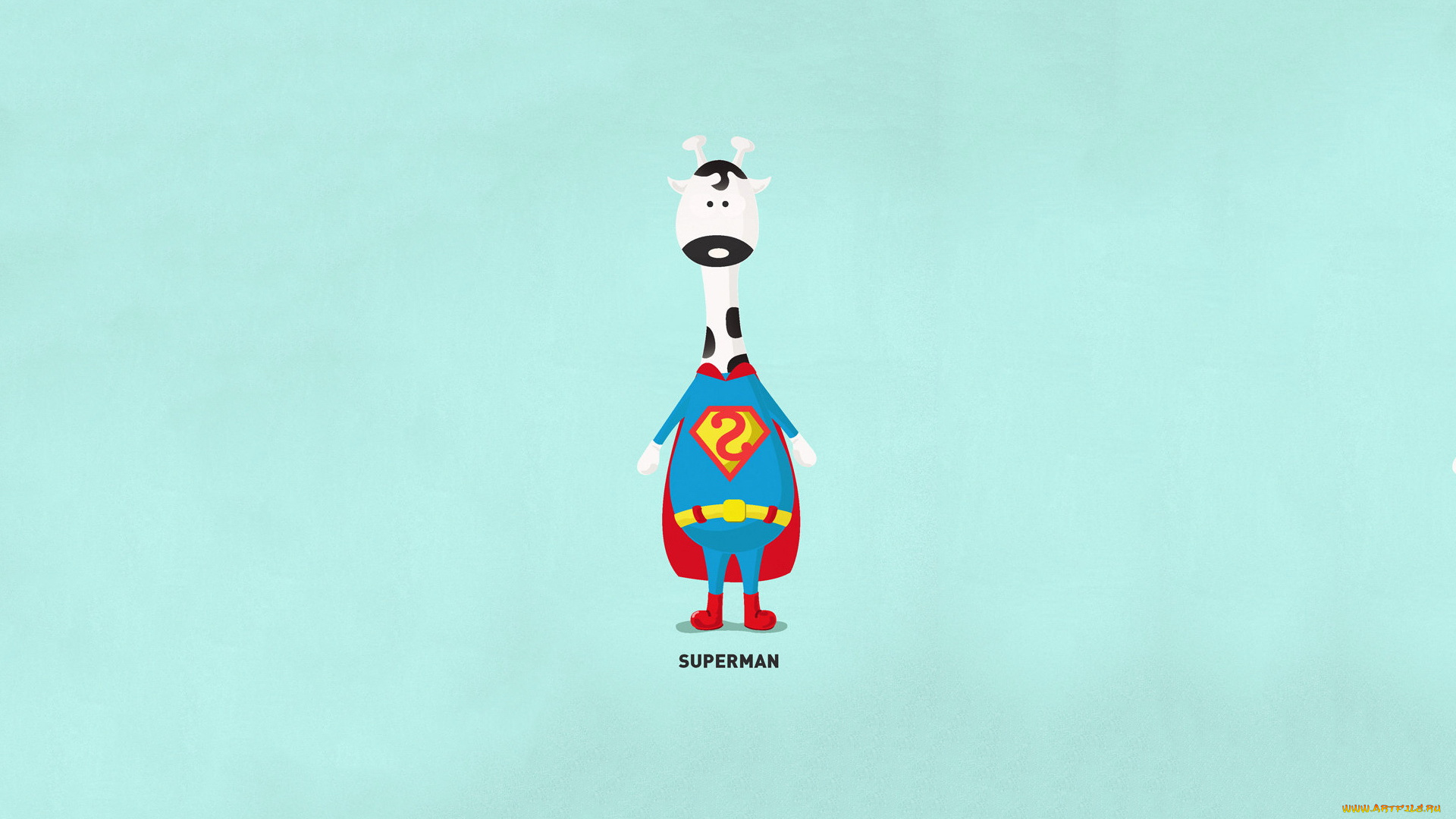 рисованные, минимализм, корова