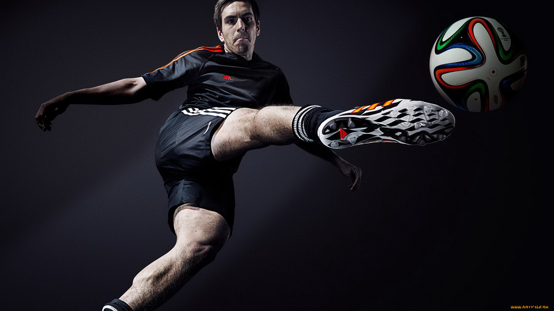 спорт, футбол, фон, игрок, мяч