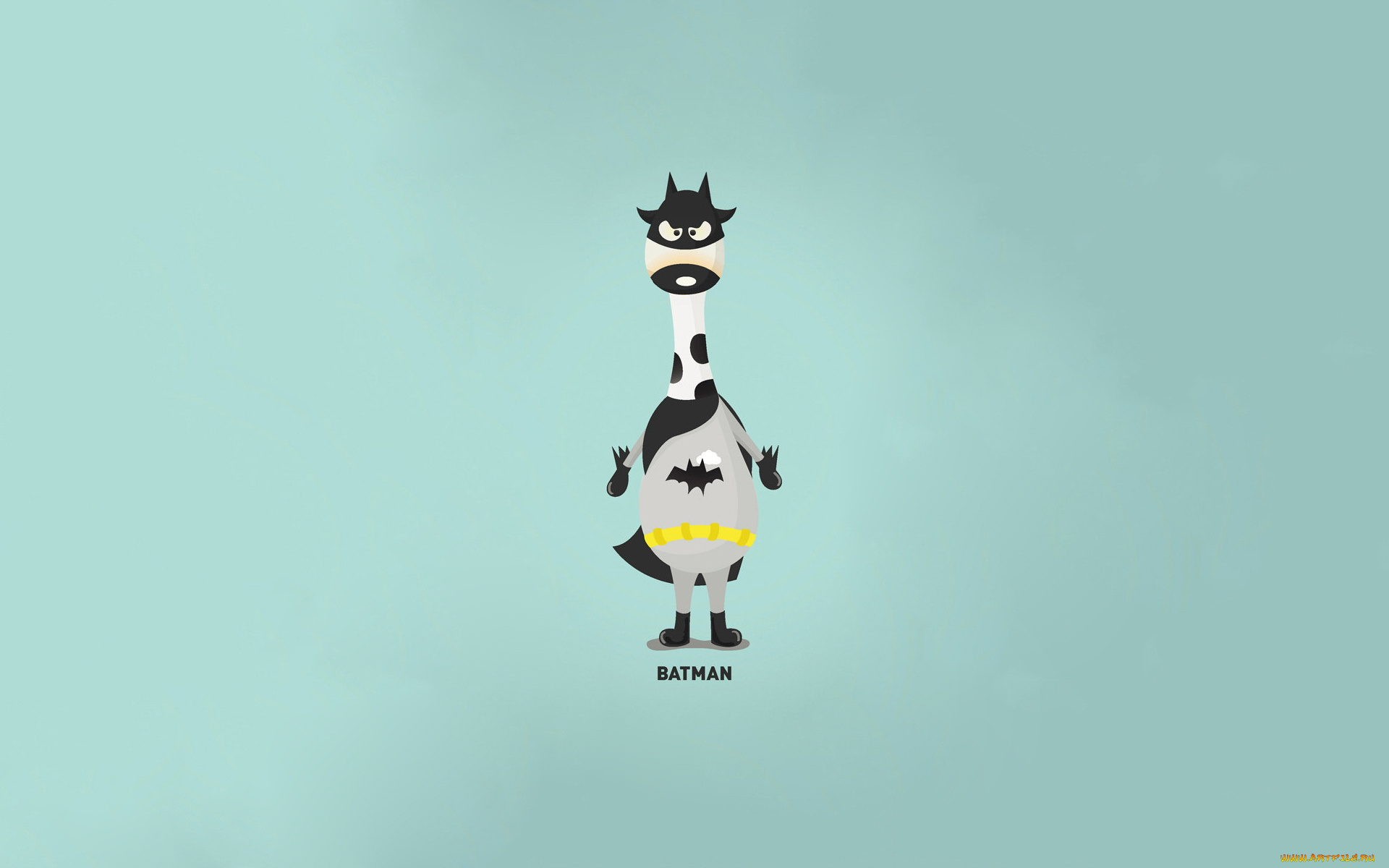 рисованные, минимализм, корова