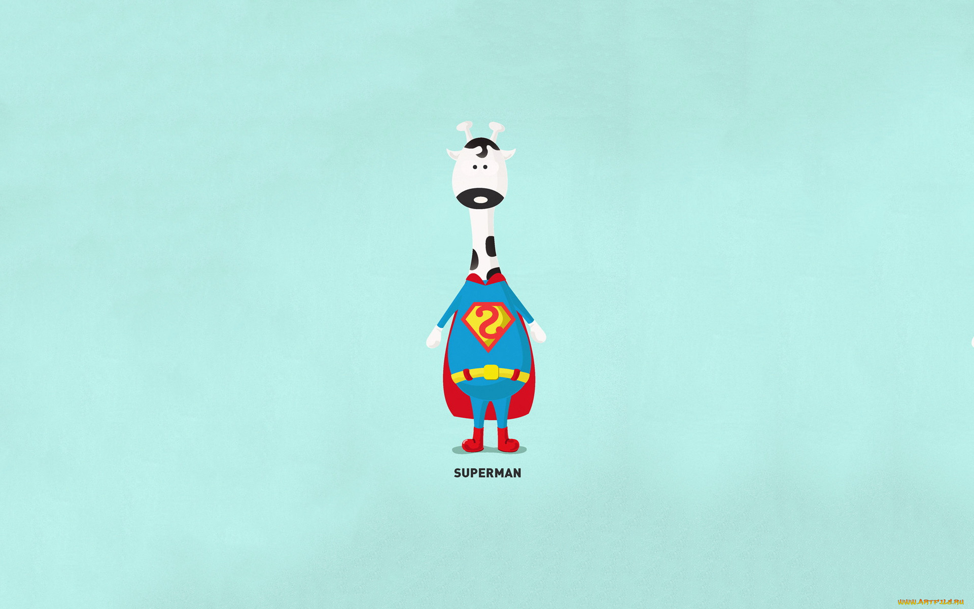 рисованные, минимализм, корова