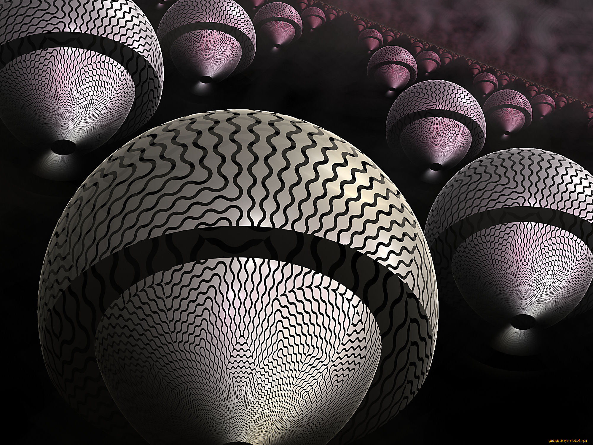 3д, графика, фракталы, , fractal, узор, цвета, фон