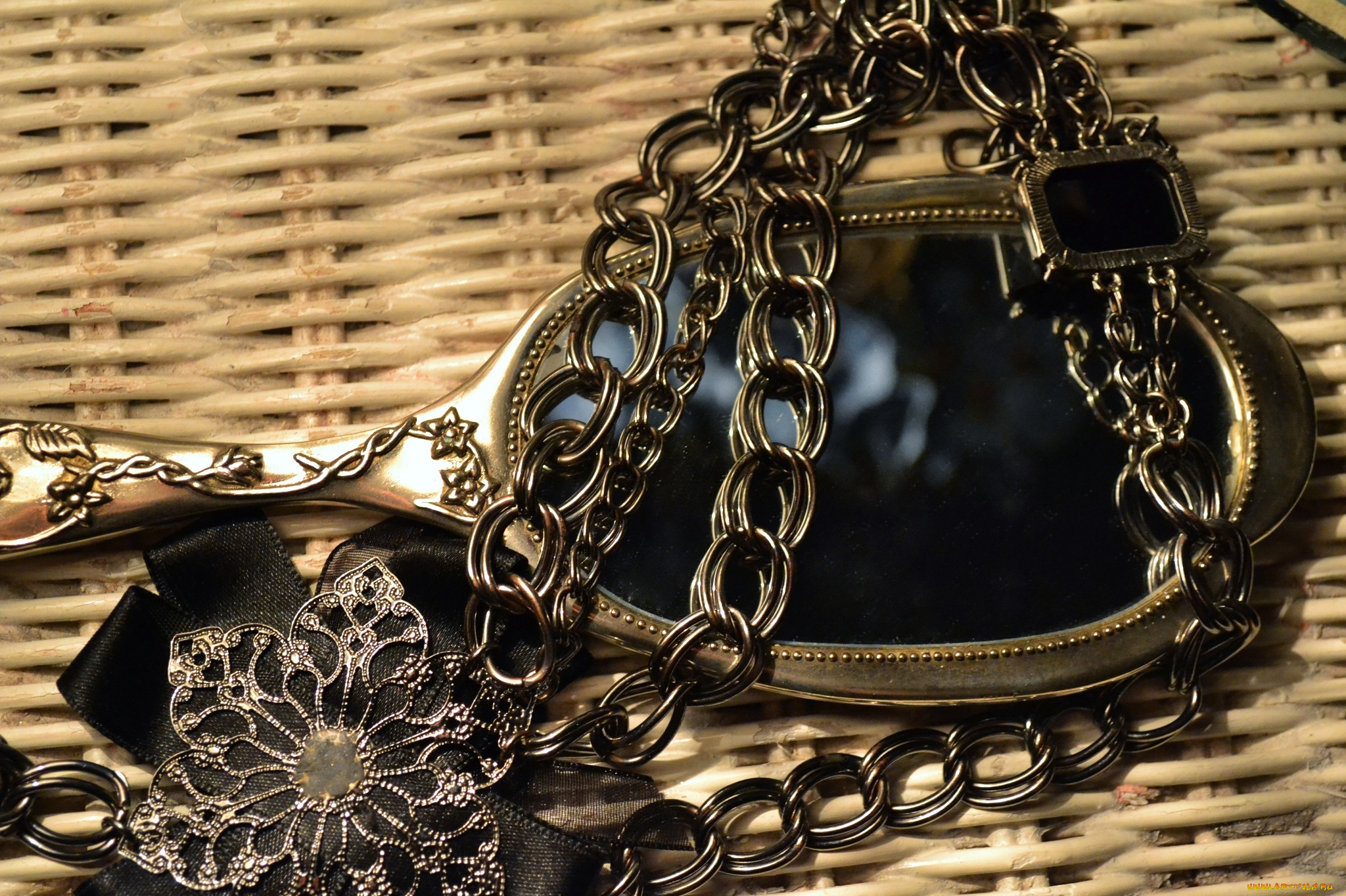 разное, украшения, , аксессуары, , веера, украшение, винтаж, зеркало, цепочка