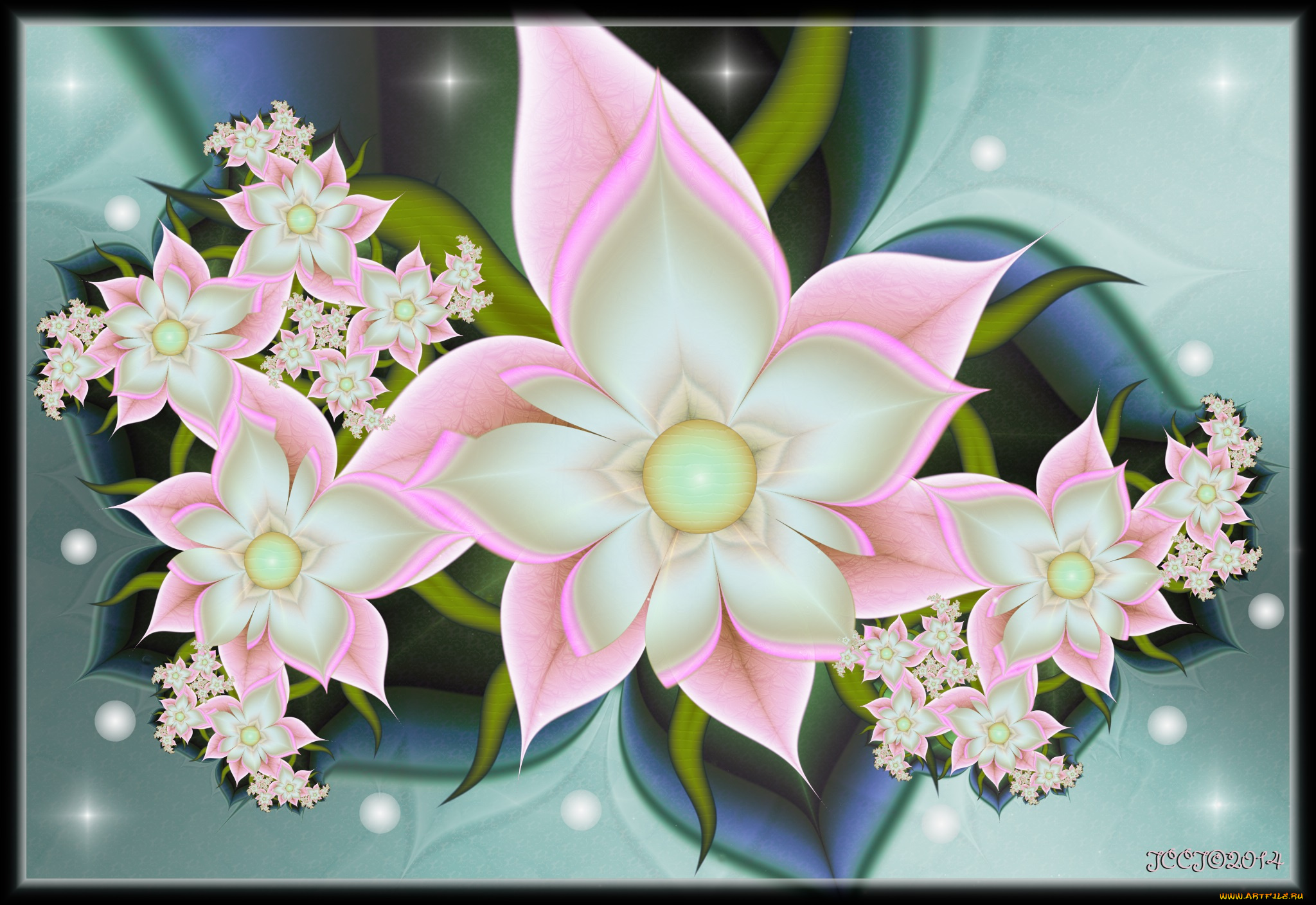 3д, графика, цветы, , flowers, узор, фон, цвета