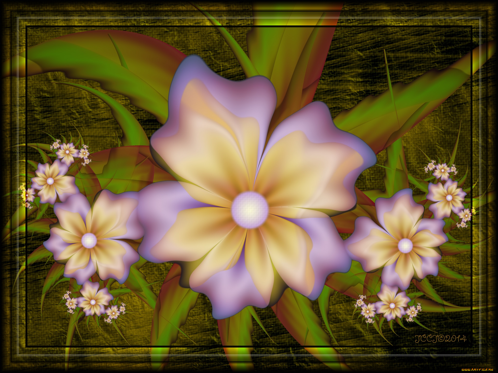 3д, графика, цветы, , flowers, цвета, фон, узор