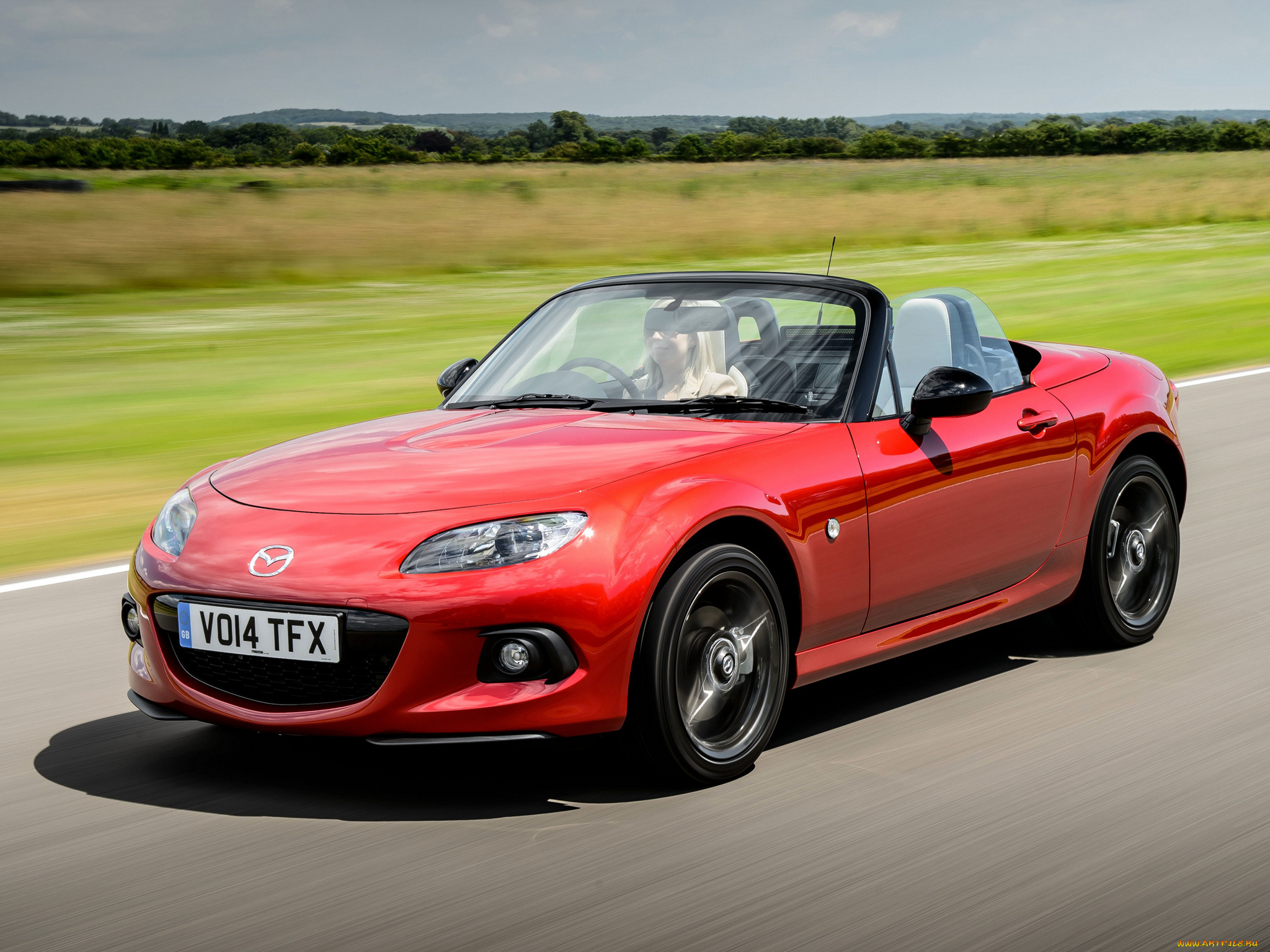 автомобили, mazda, nc3, uk-spec, 25th, anniversary, mx-5, красный, 2014г