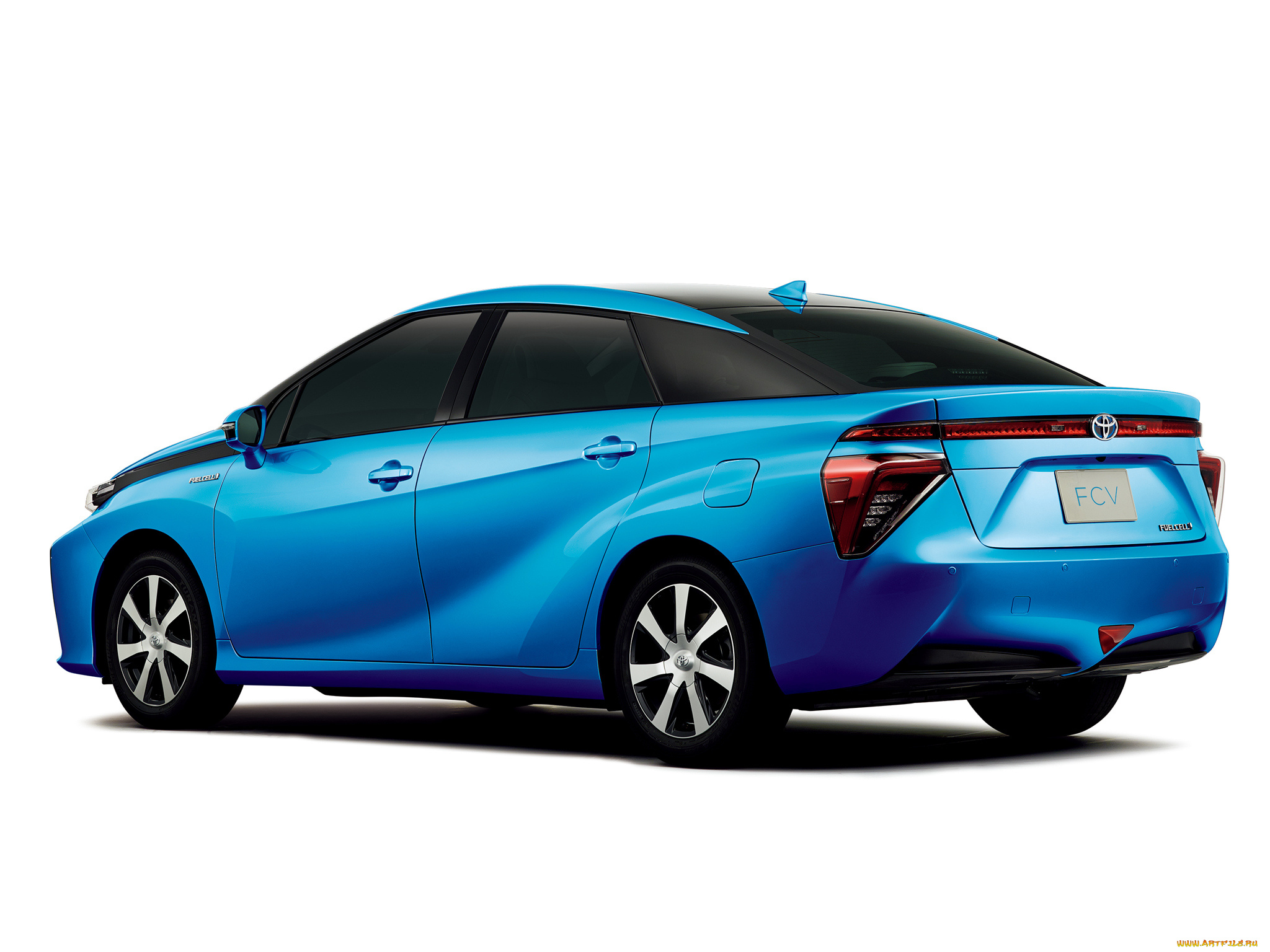 автомобили, toyota, 2015г, синий, fcv