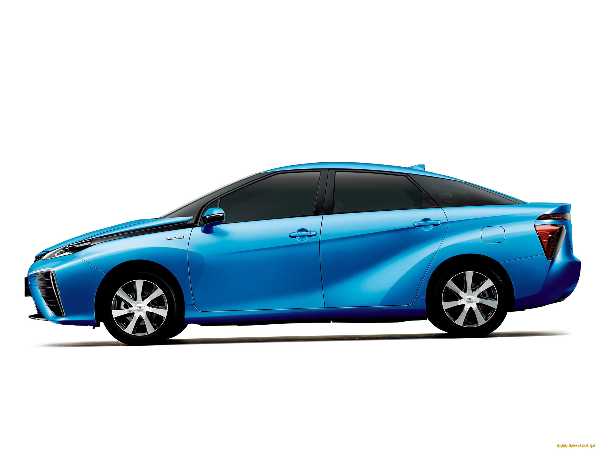 автомобили, toyota, fcv, синий, 2015г