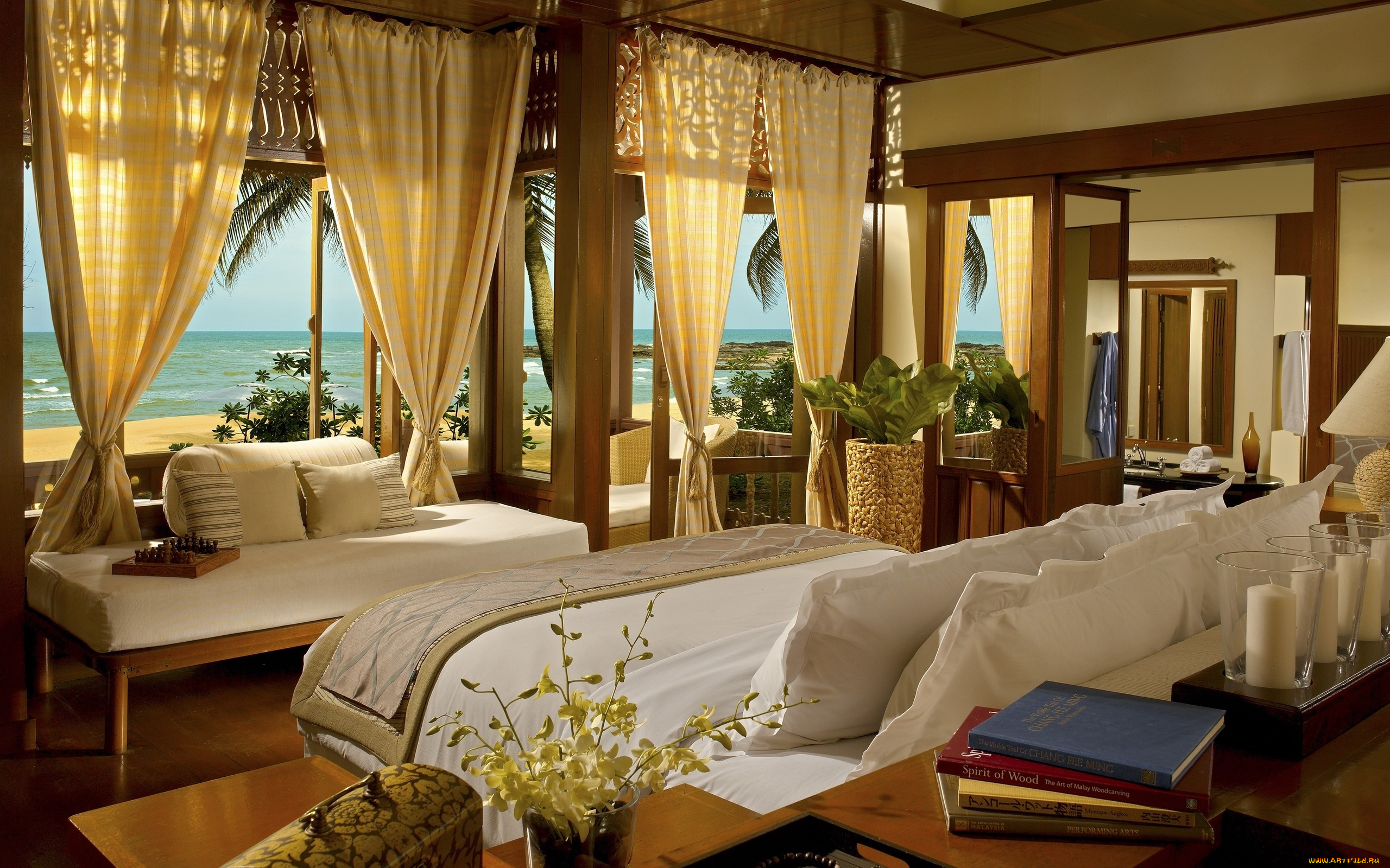 интерьер, спальня, hotel, room, bed