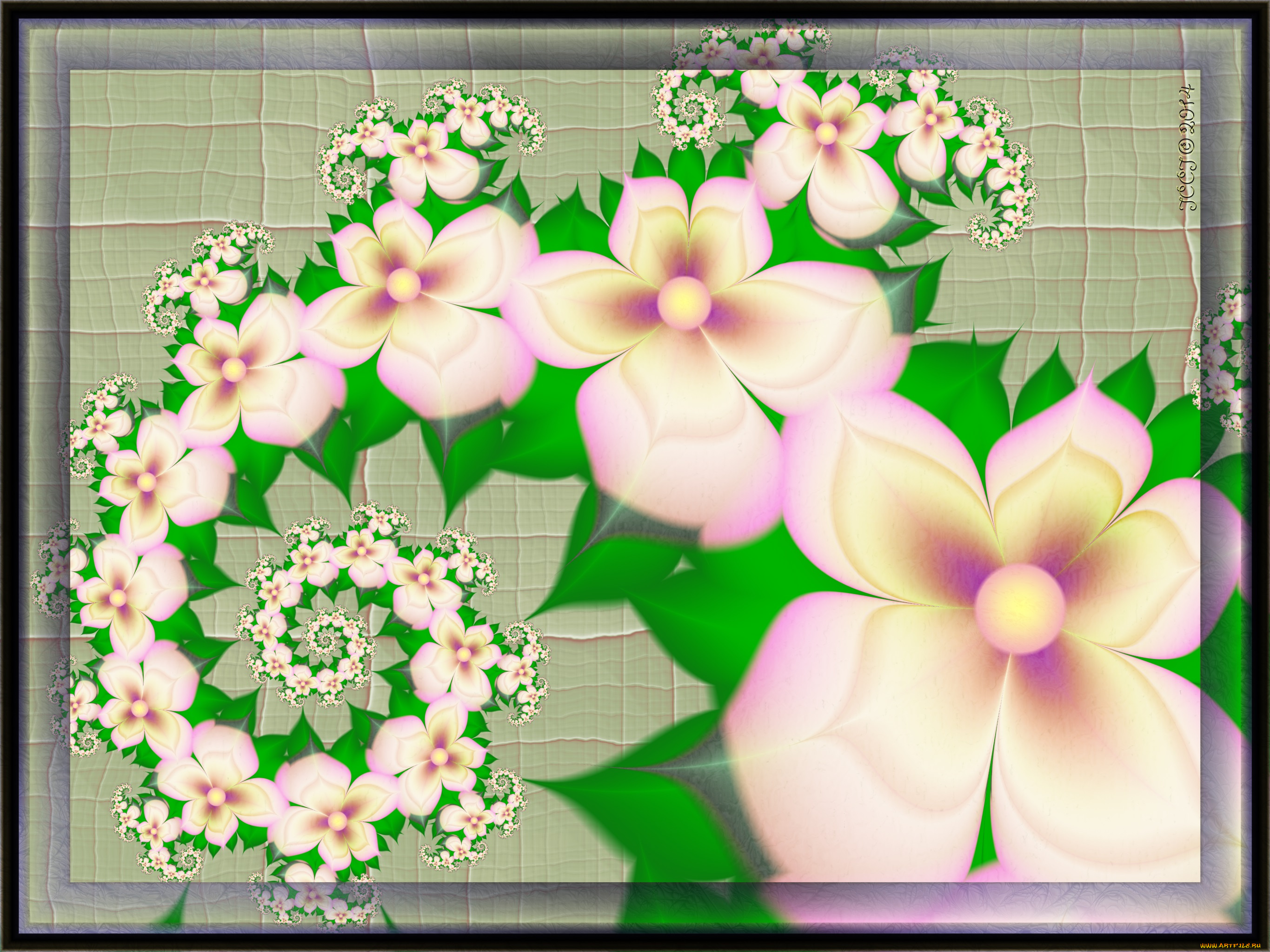 3д, графика, фракталы, , fractal, узор, фон, цвета