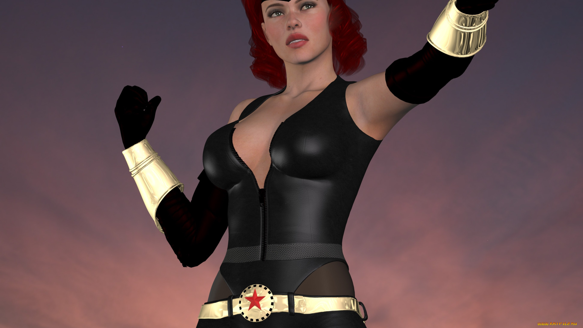 3д, графика, люди, , people, девушка, взгляд, фон, супермен