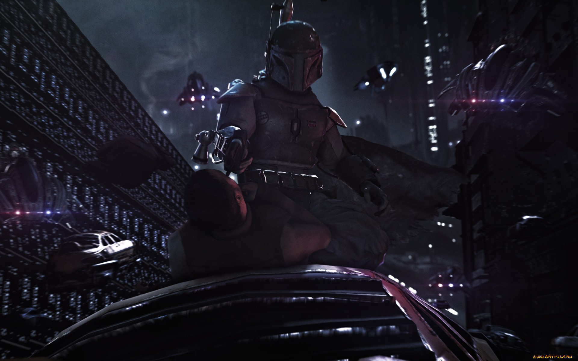 фэнтези, люди, star, wars, шлем, воин, bounty, hunter, наемник, boba, fett