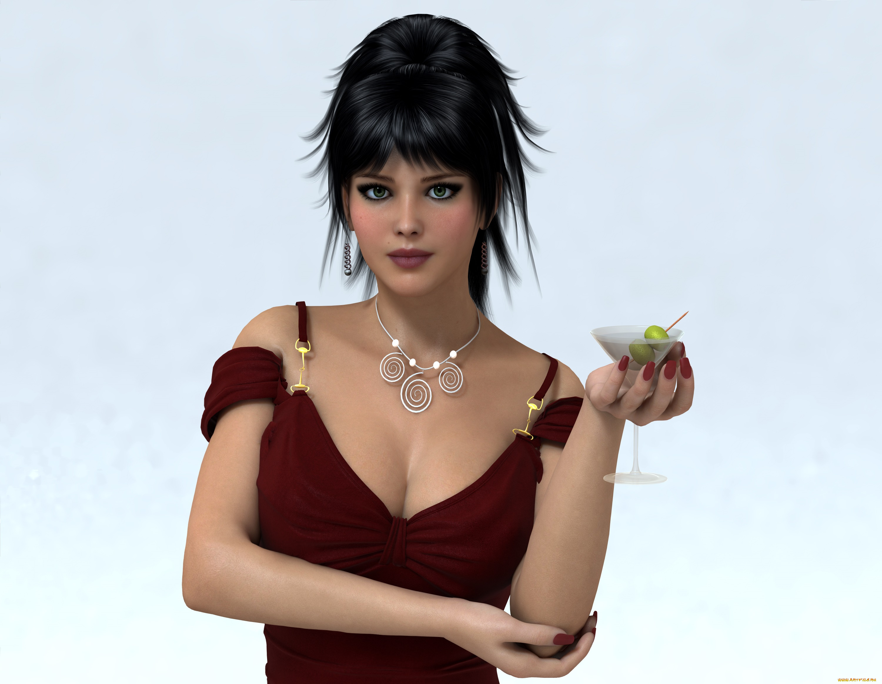 3д, графика, люди, , people, девушка, фон, взгляд