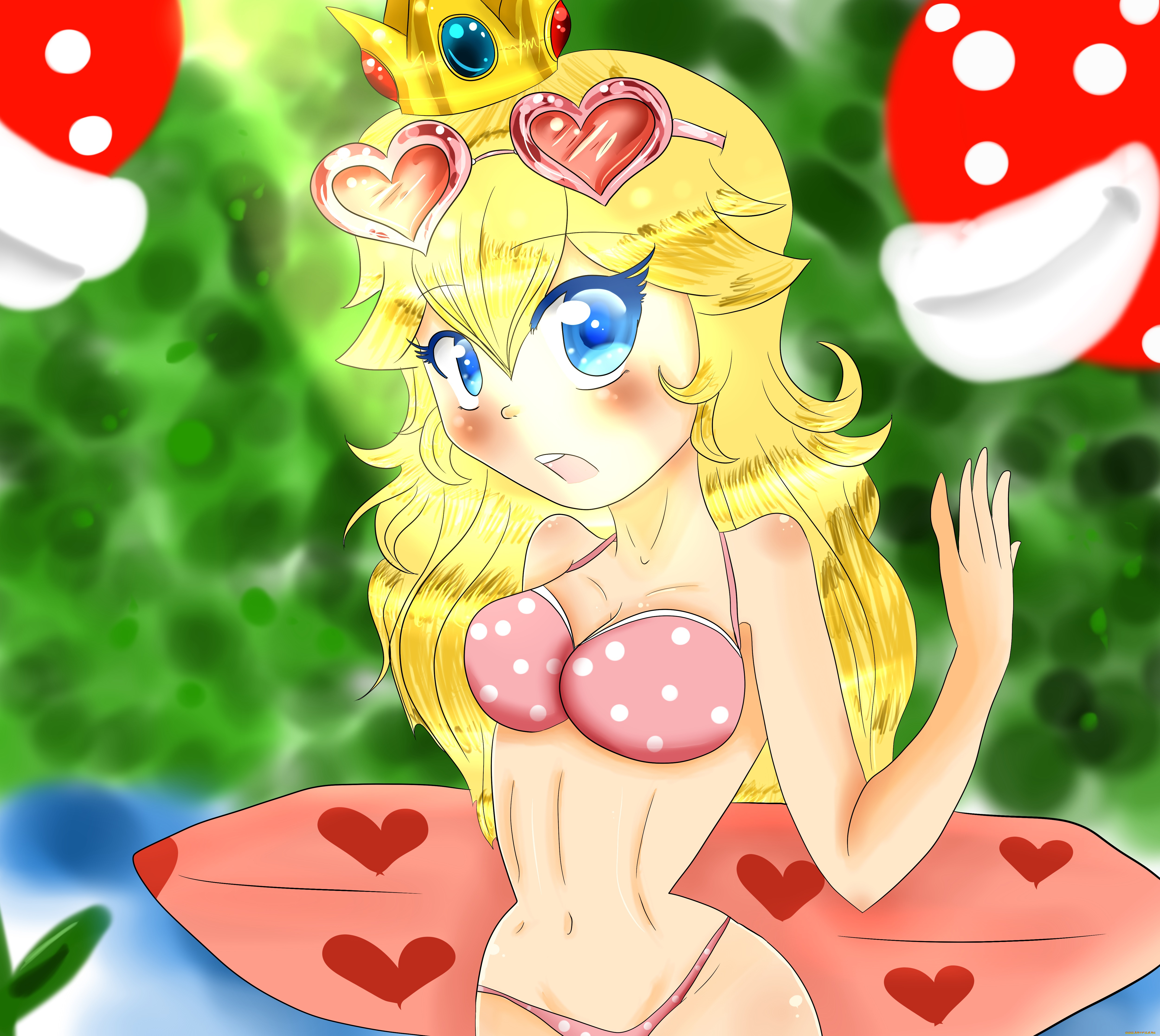 разное, арты, фон, взгляд, девушка