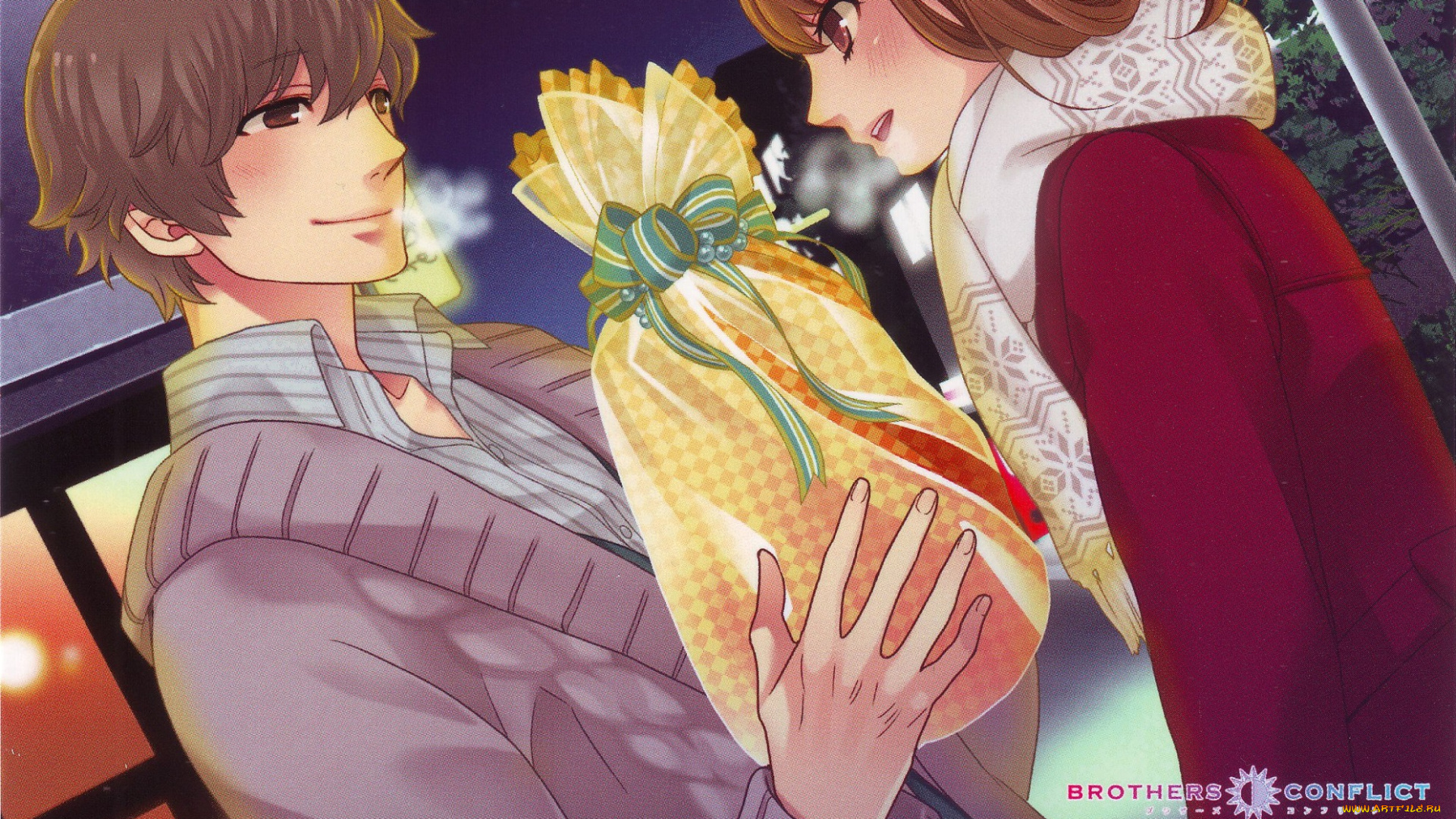 аниме, brothers, conflict, парни