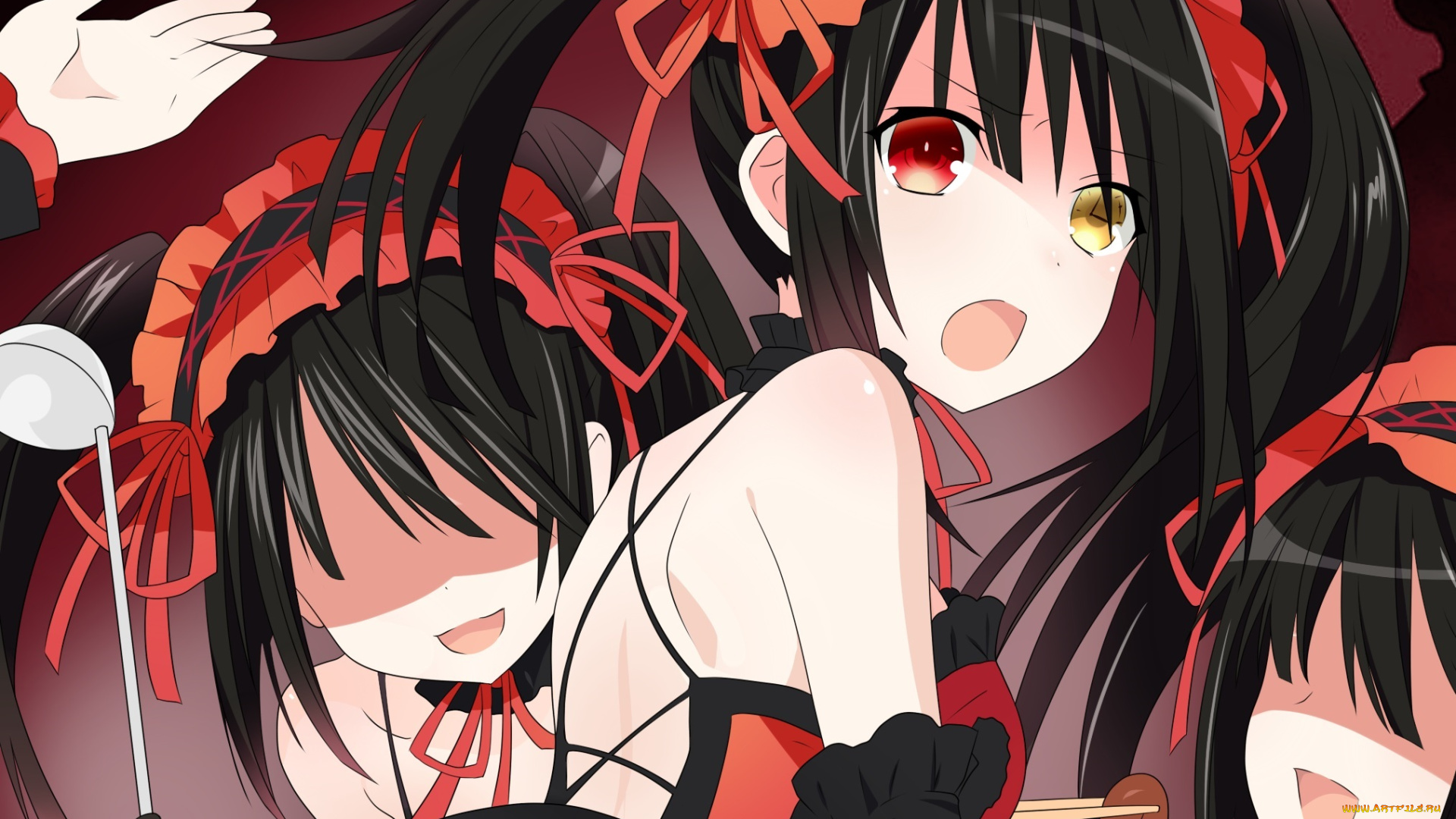 аниме, date, a, live, девочки