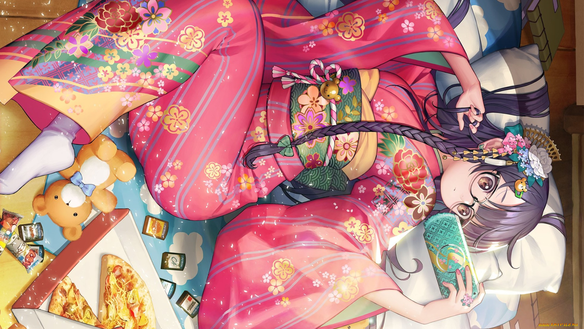 аниме, furyou, michi, gang, road, девушка