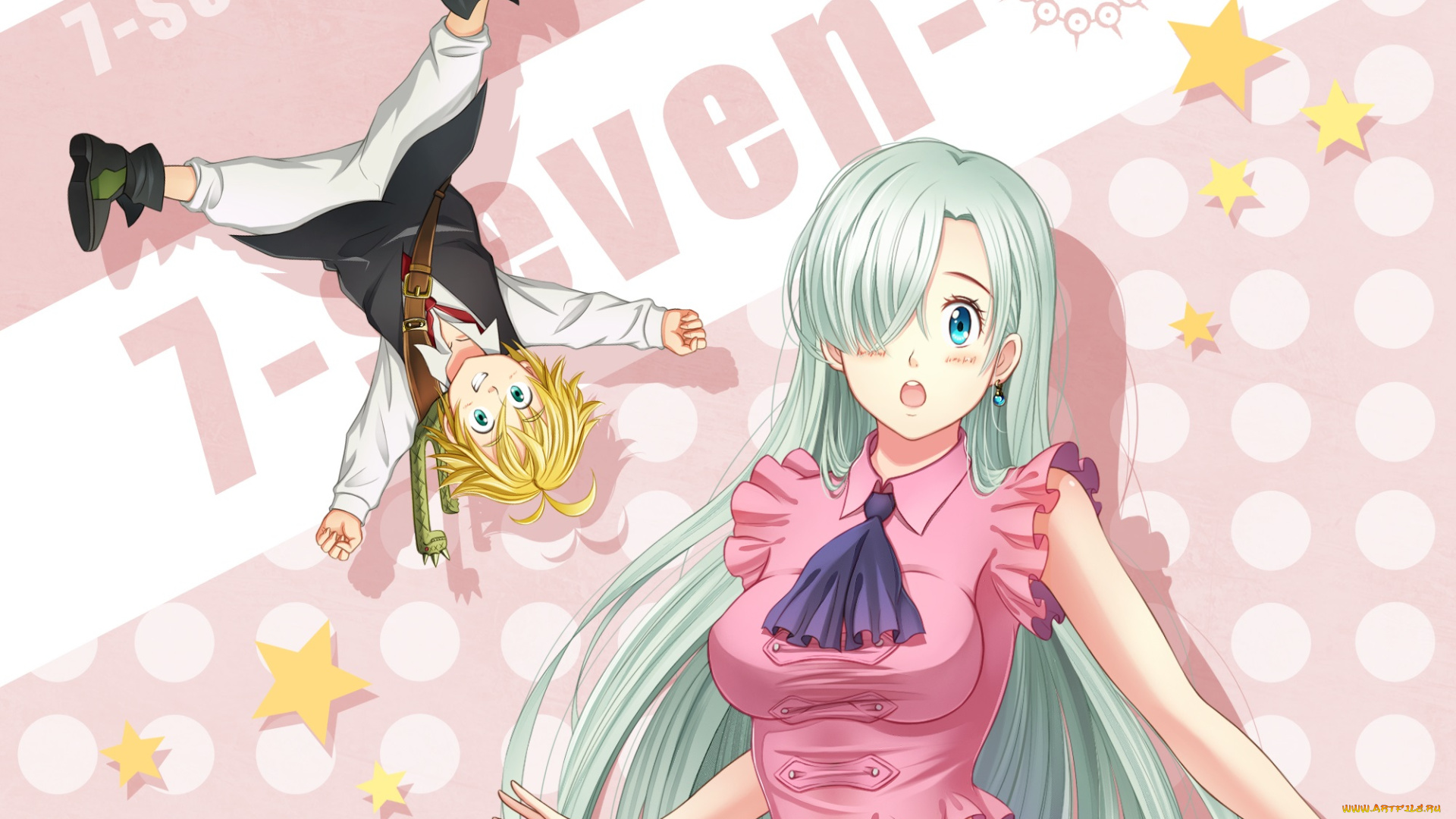 аниме, nanatsu, no, taizai, мелиодас, элизабет