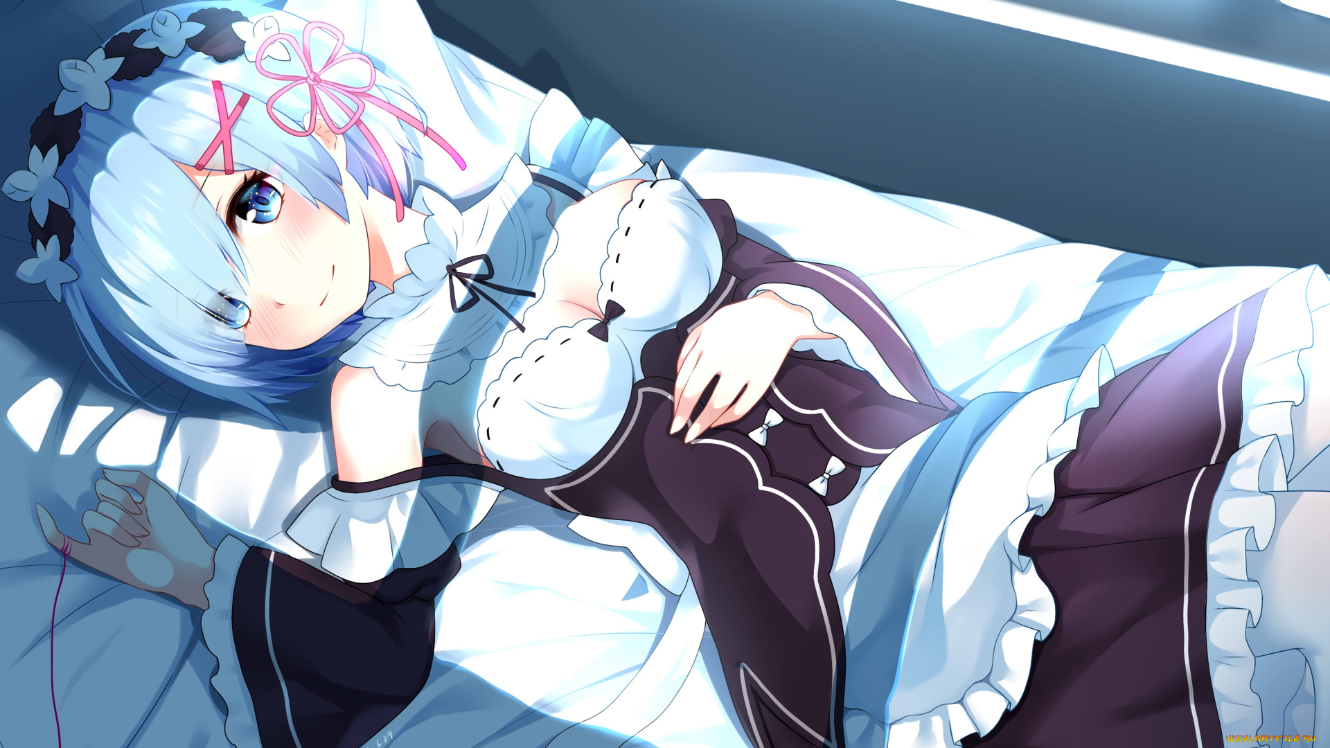 аниме, re, , zero, kara, hajimeru, isekai, seikatsu, взгляд, девушка, фон