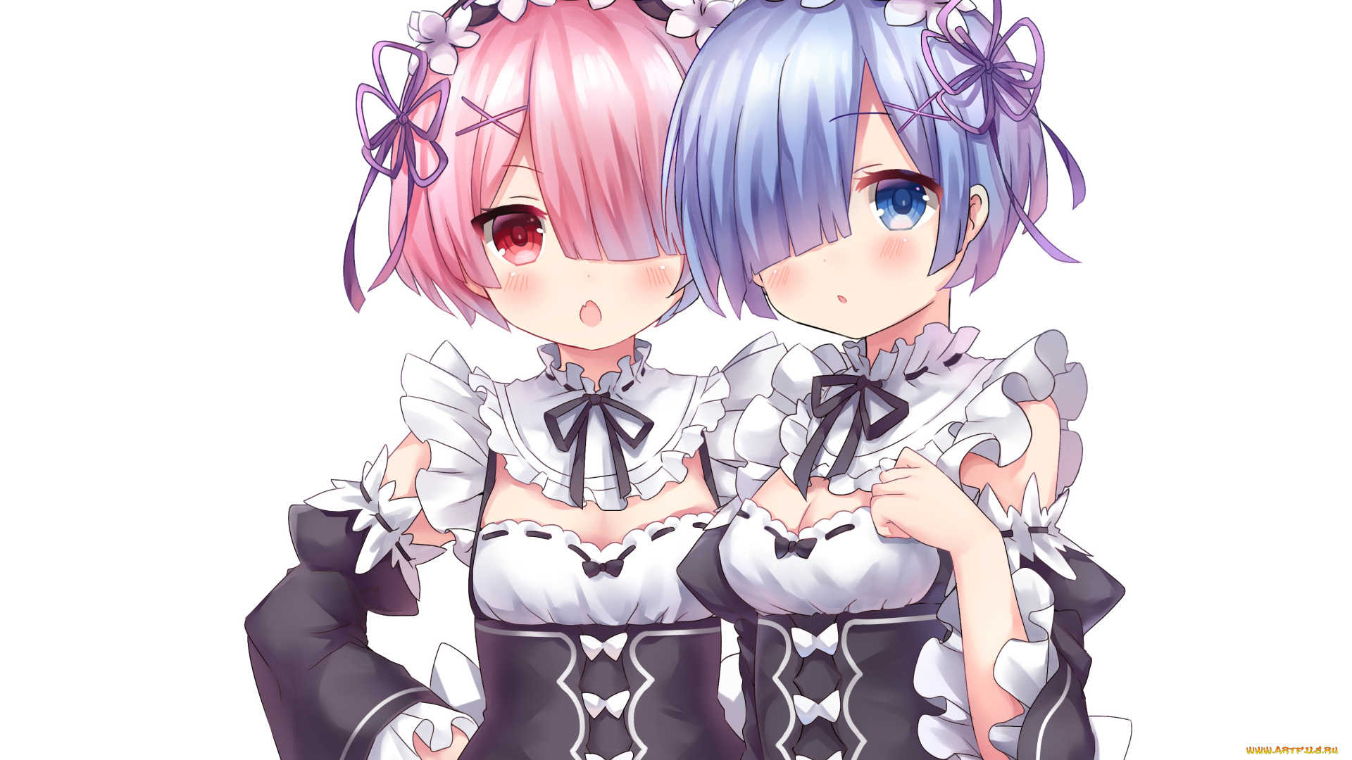 аниме, re, , zero, kara, hajimeru, isekai, seikatsu, девушки