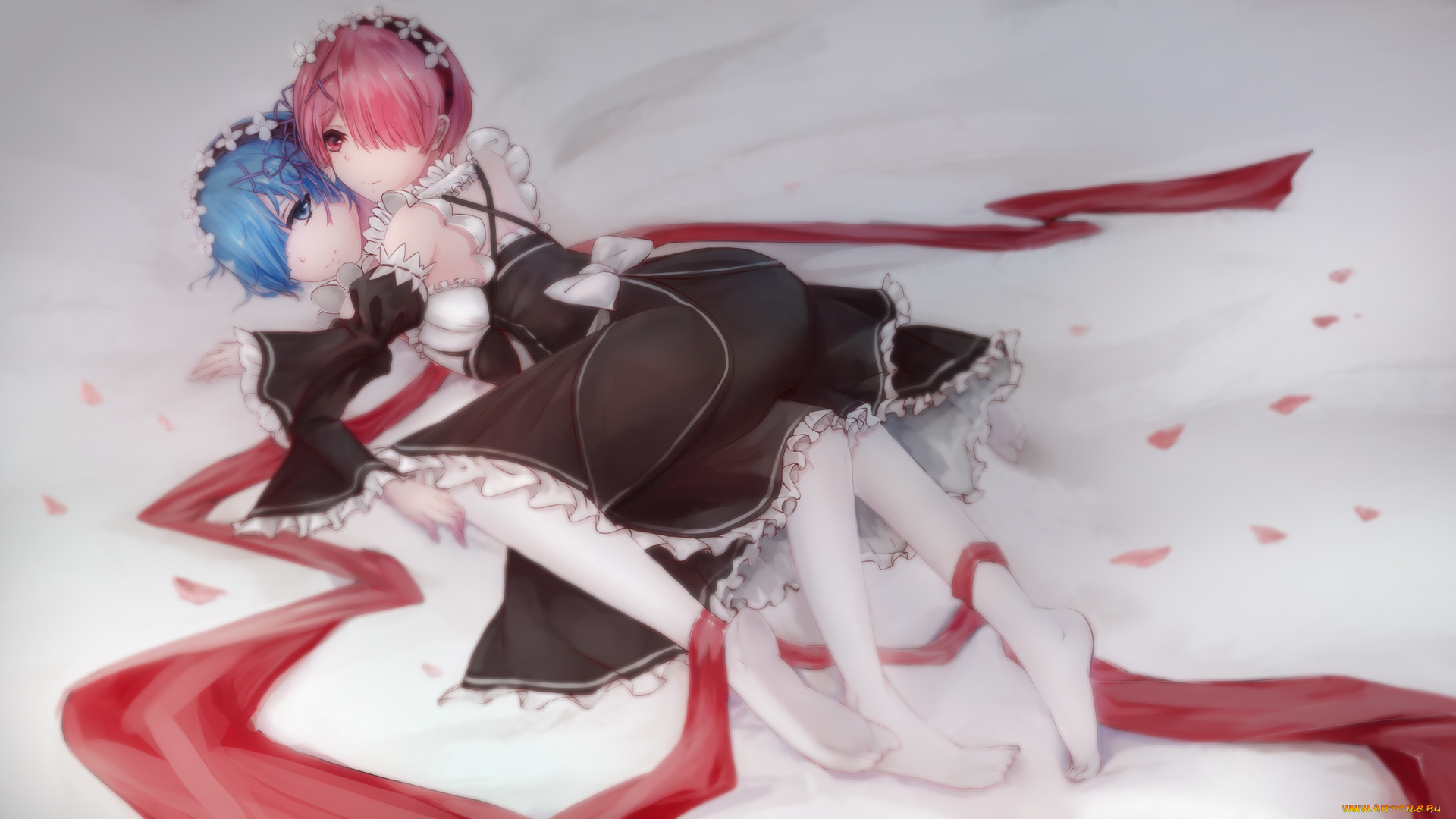 аниме, re, , zero, kara, hajimeru, isekai, seikatsu, девочки