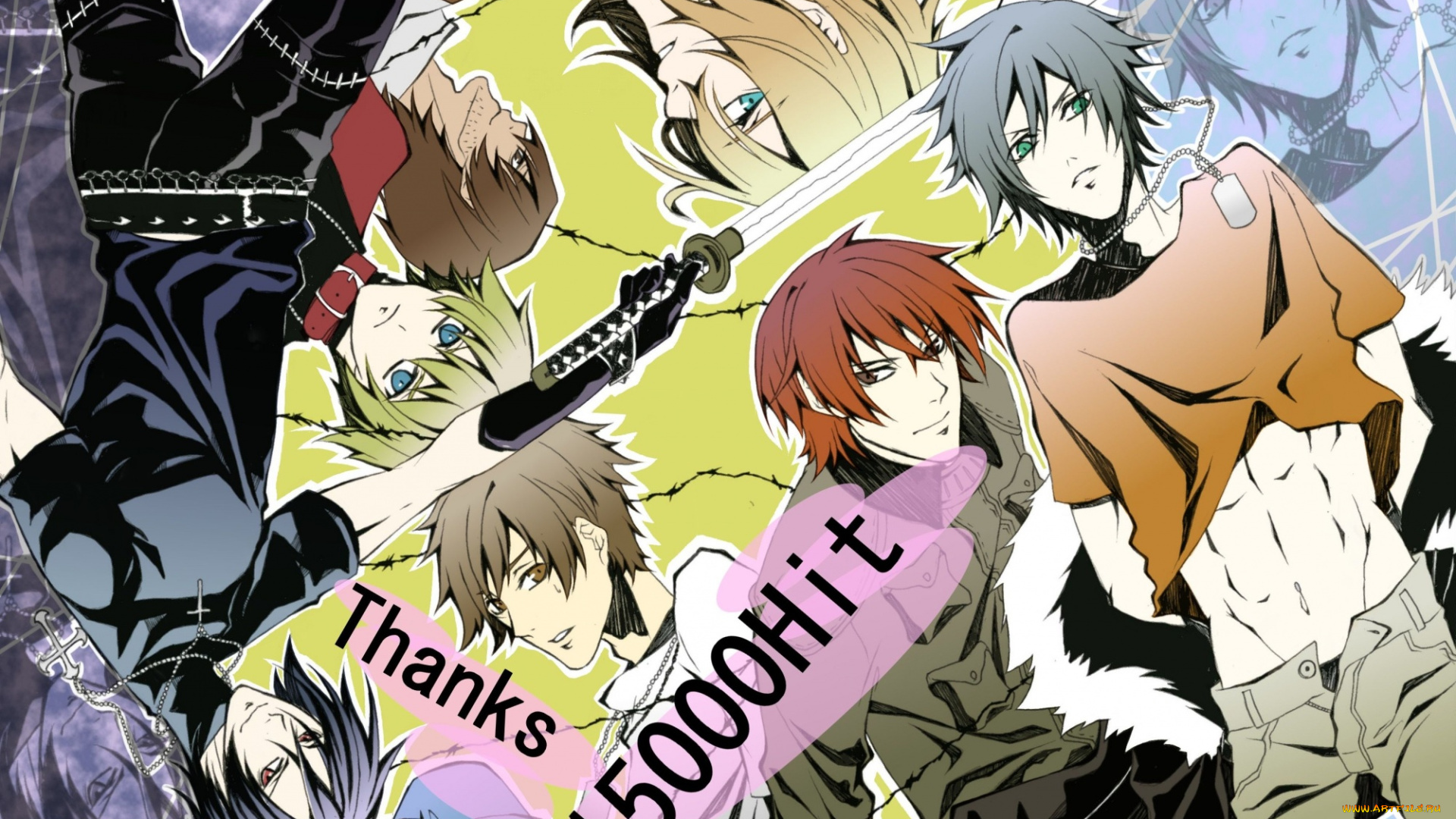 аниме, togainu, no, chi, парни