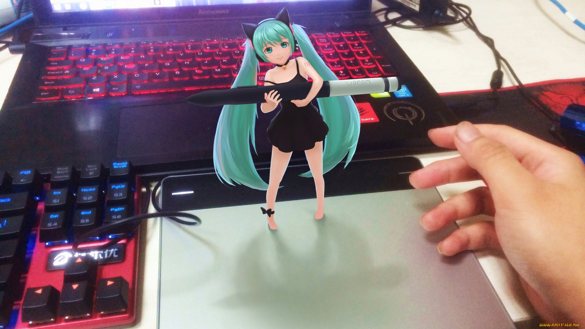 аниме, vocaloid, hatsune, miku