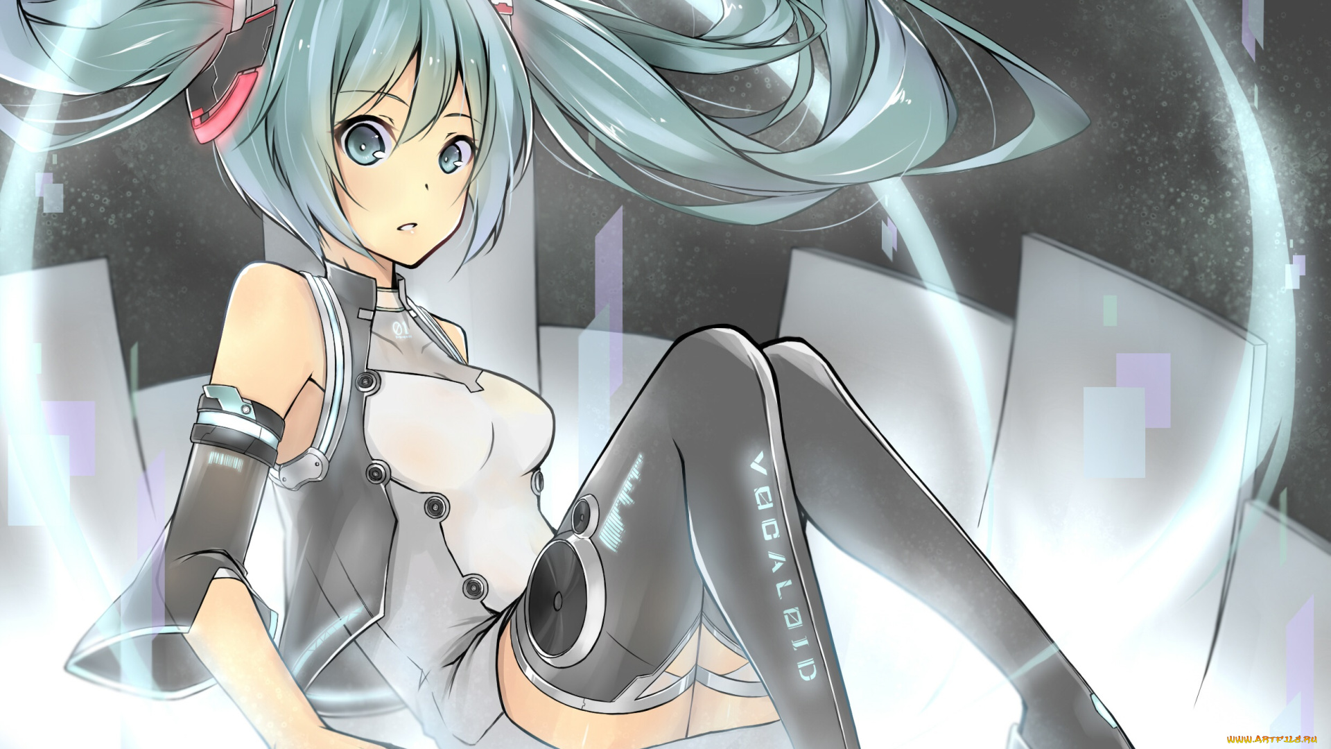 аниме, vocaloid, hatsune, miku