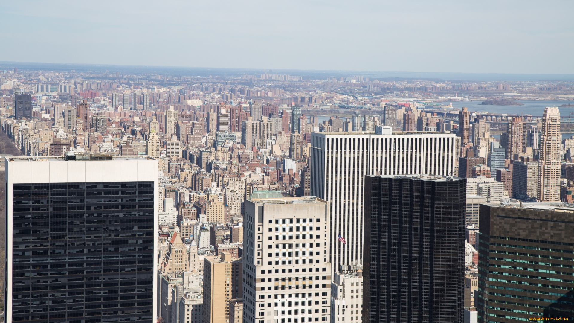 города, нью-йорк, , сша, город, дома