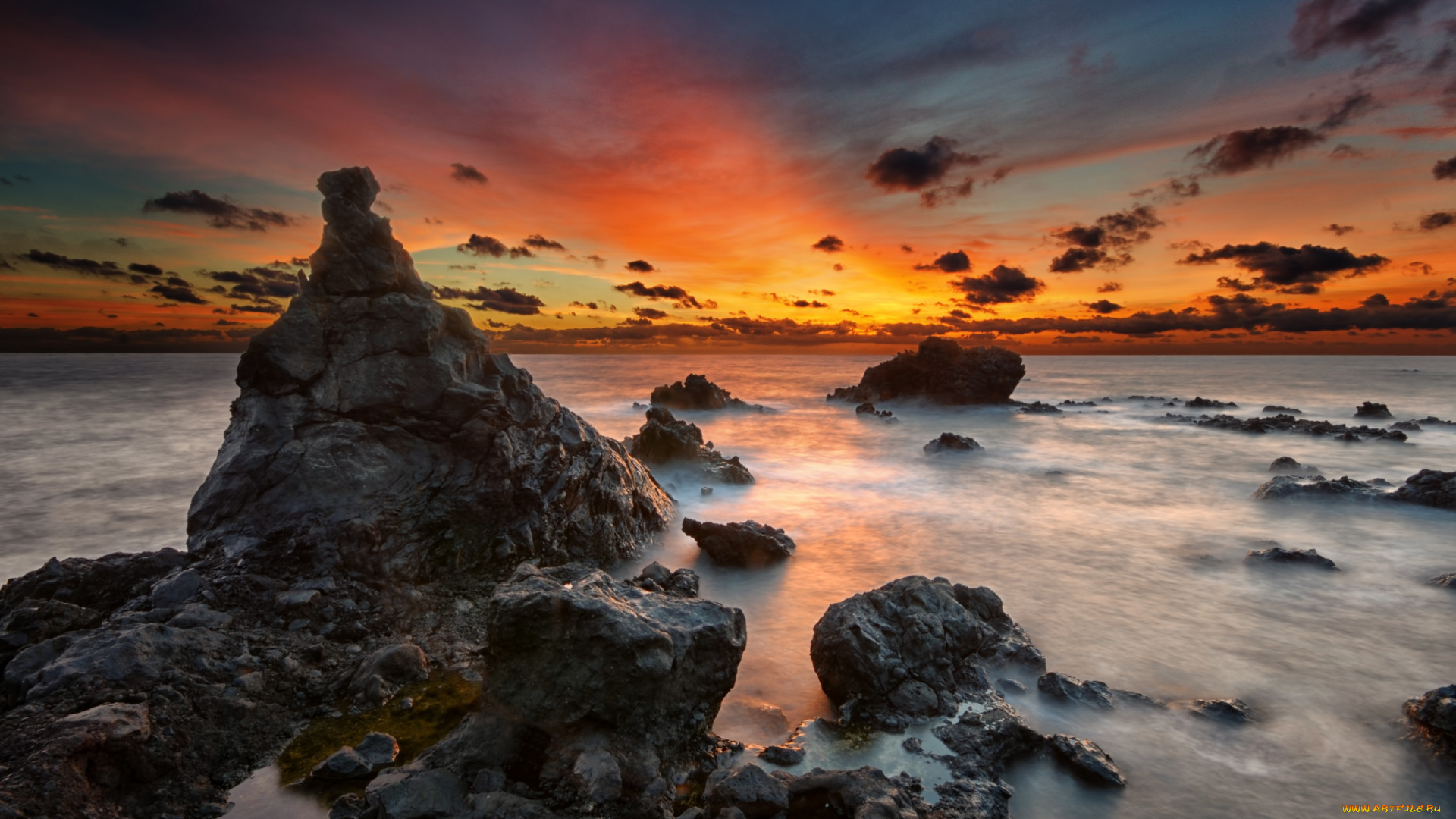 природа, побережье, берег, море