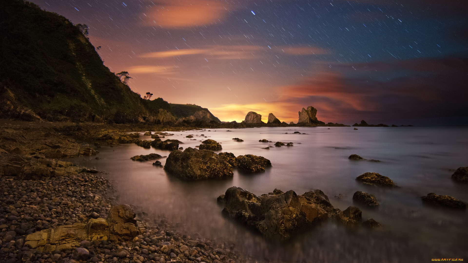 природа, побережье, берег, море