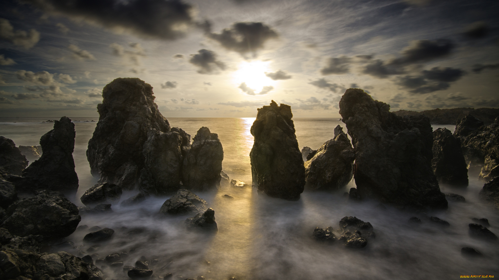 природа, побережье, море, берег