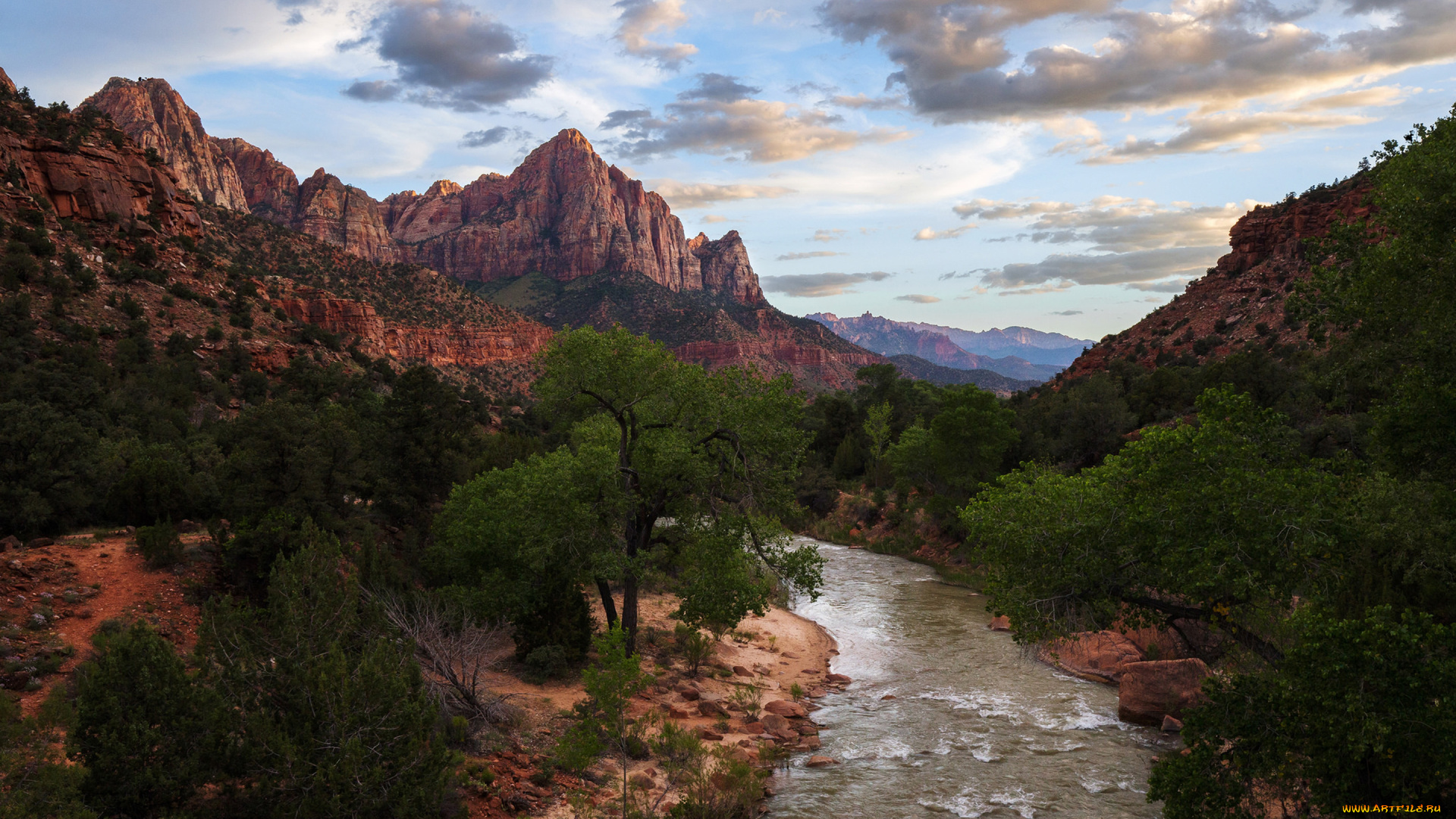 природа, реки, озера, горы, река