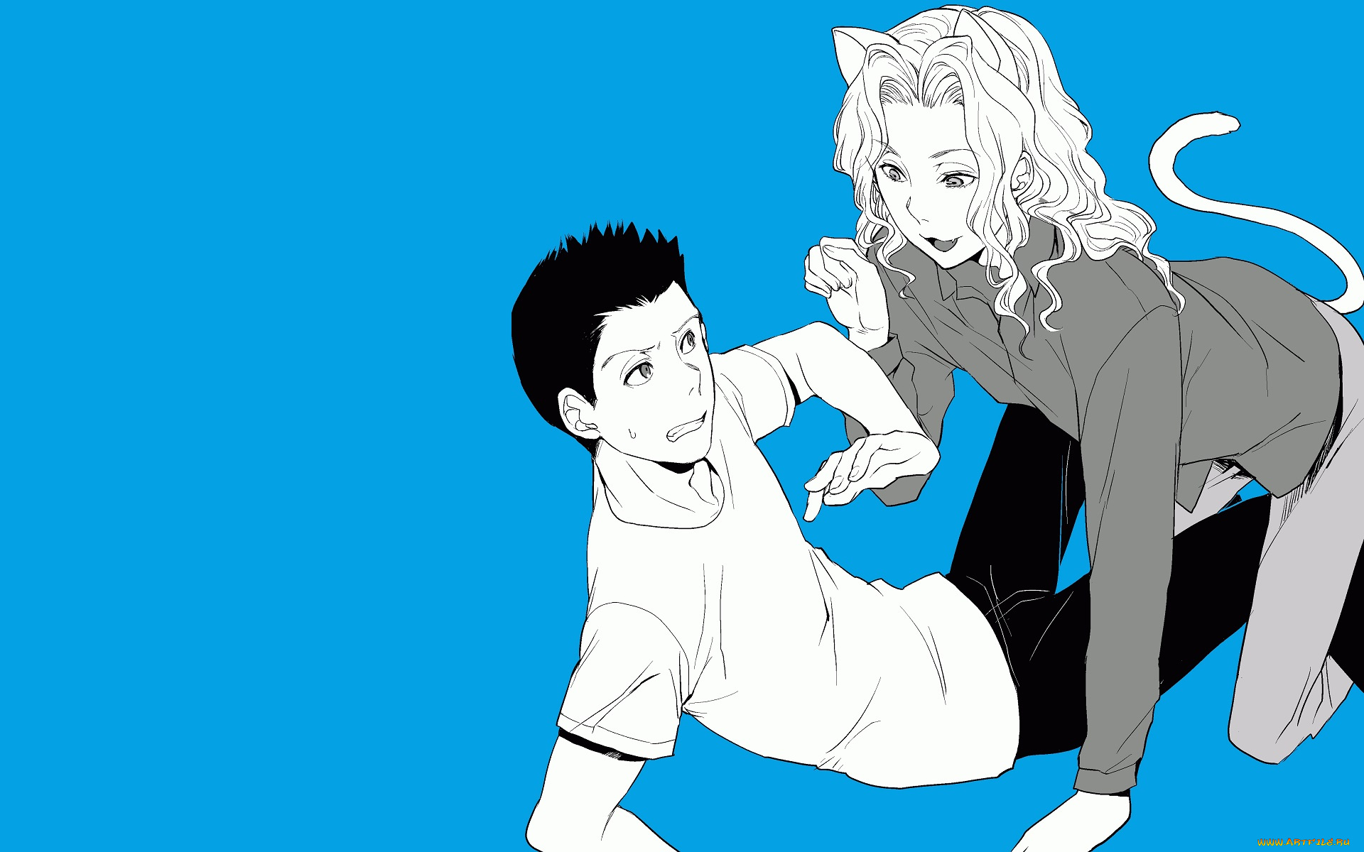 аниме, level, e, принц, парни