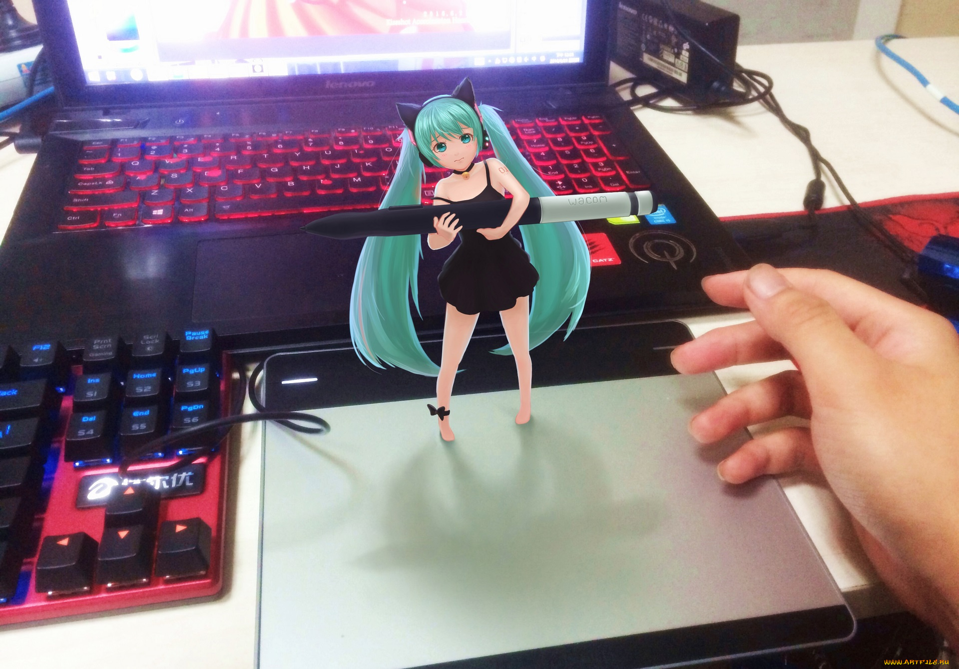 аниме, vocaloid, hatsune, miku