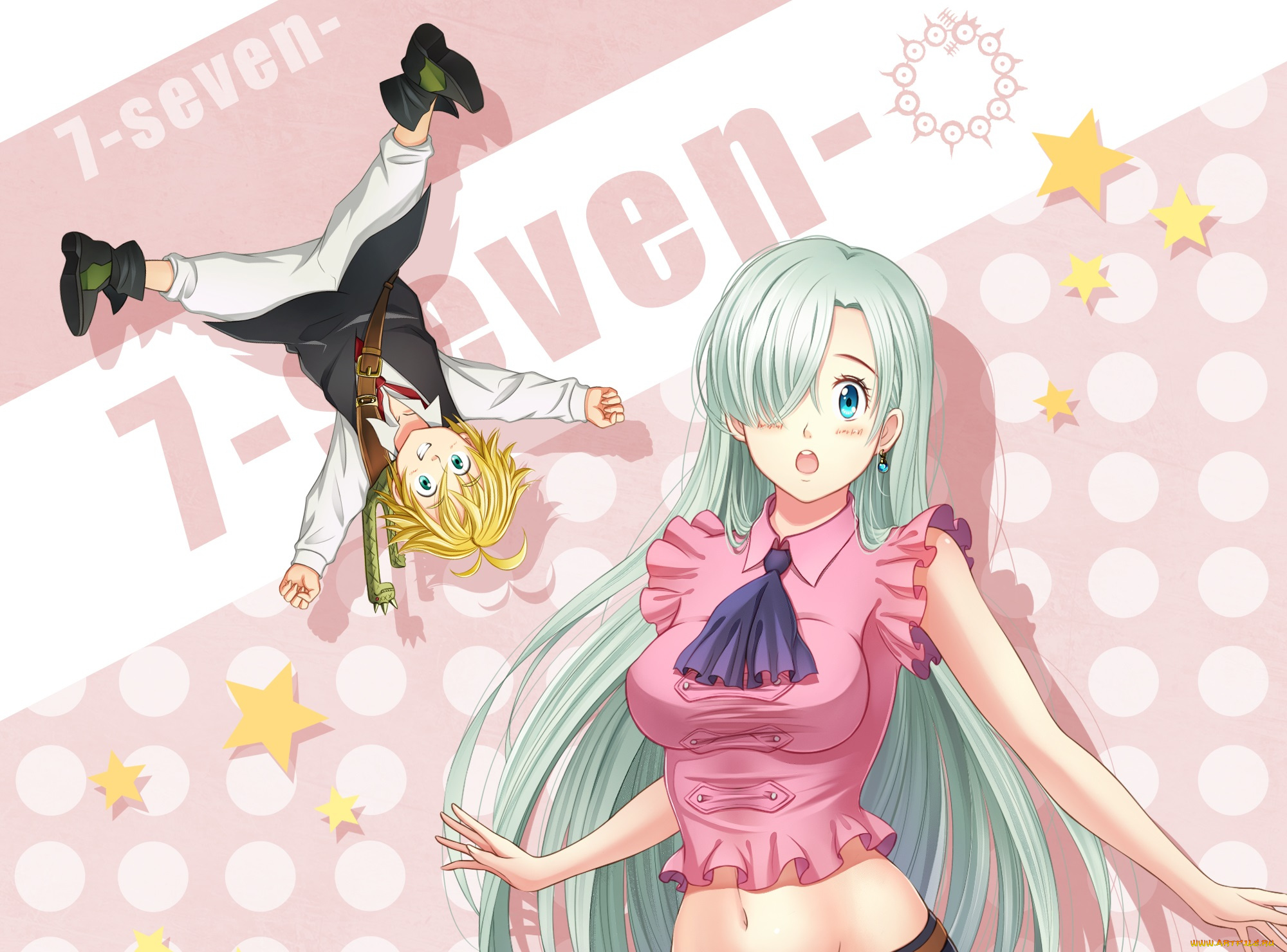 аниме, nanatsu, no, taizai, мелиодас, элизабет