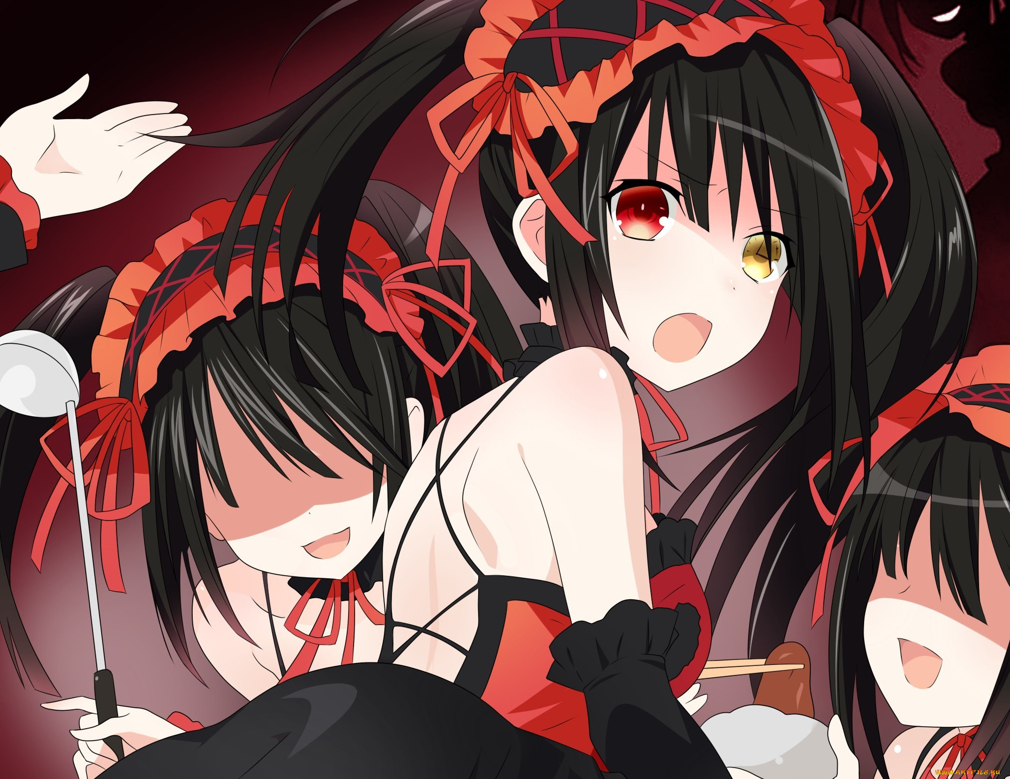 аниме, date, a, live, девочки