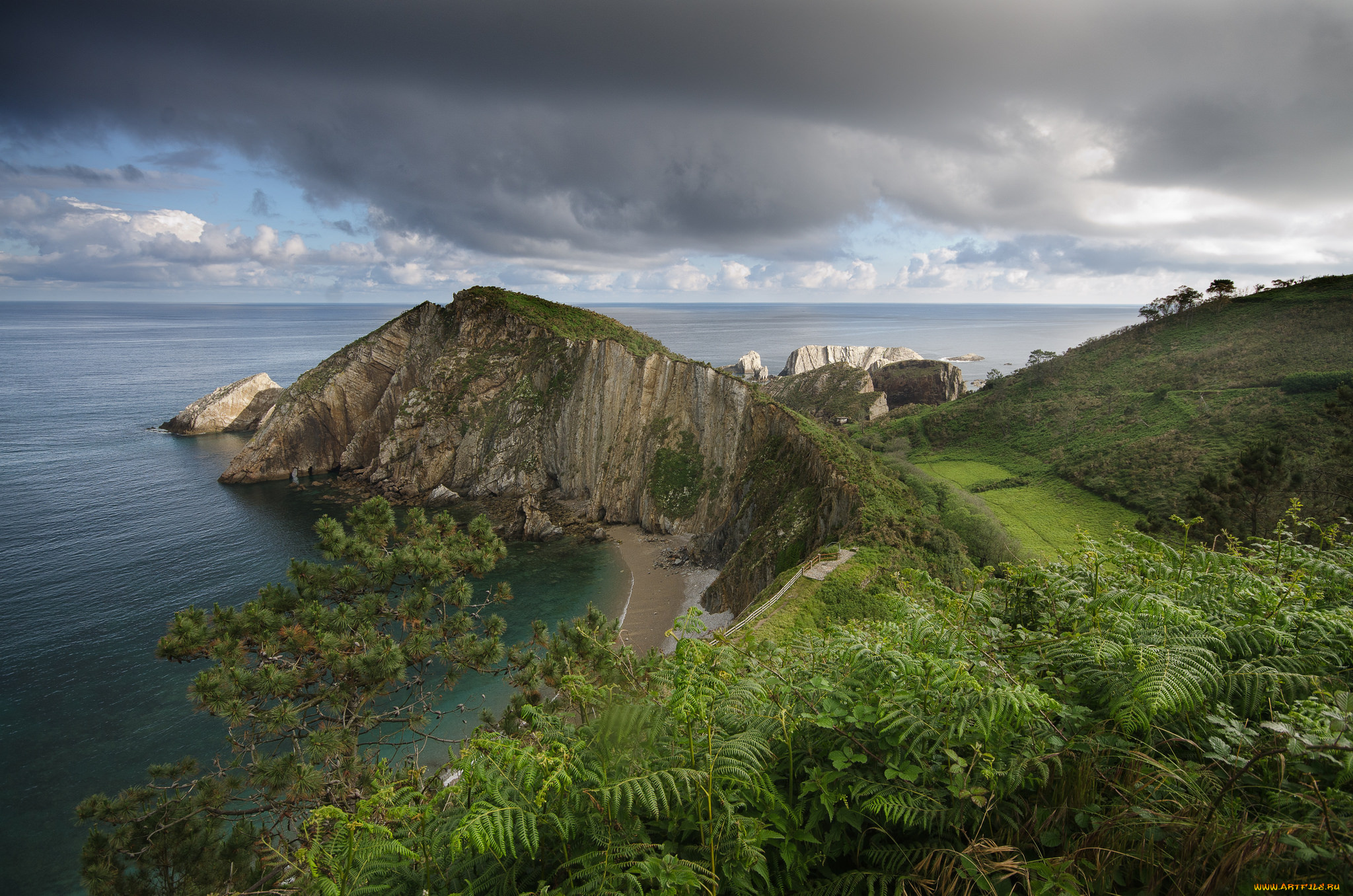 природа, побережье, берег, море