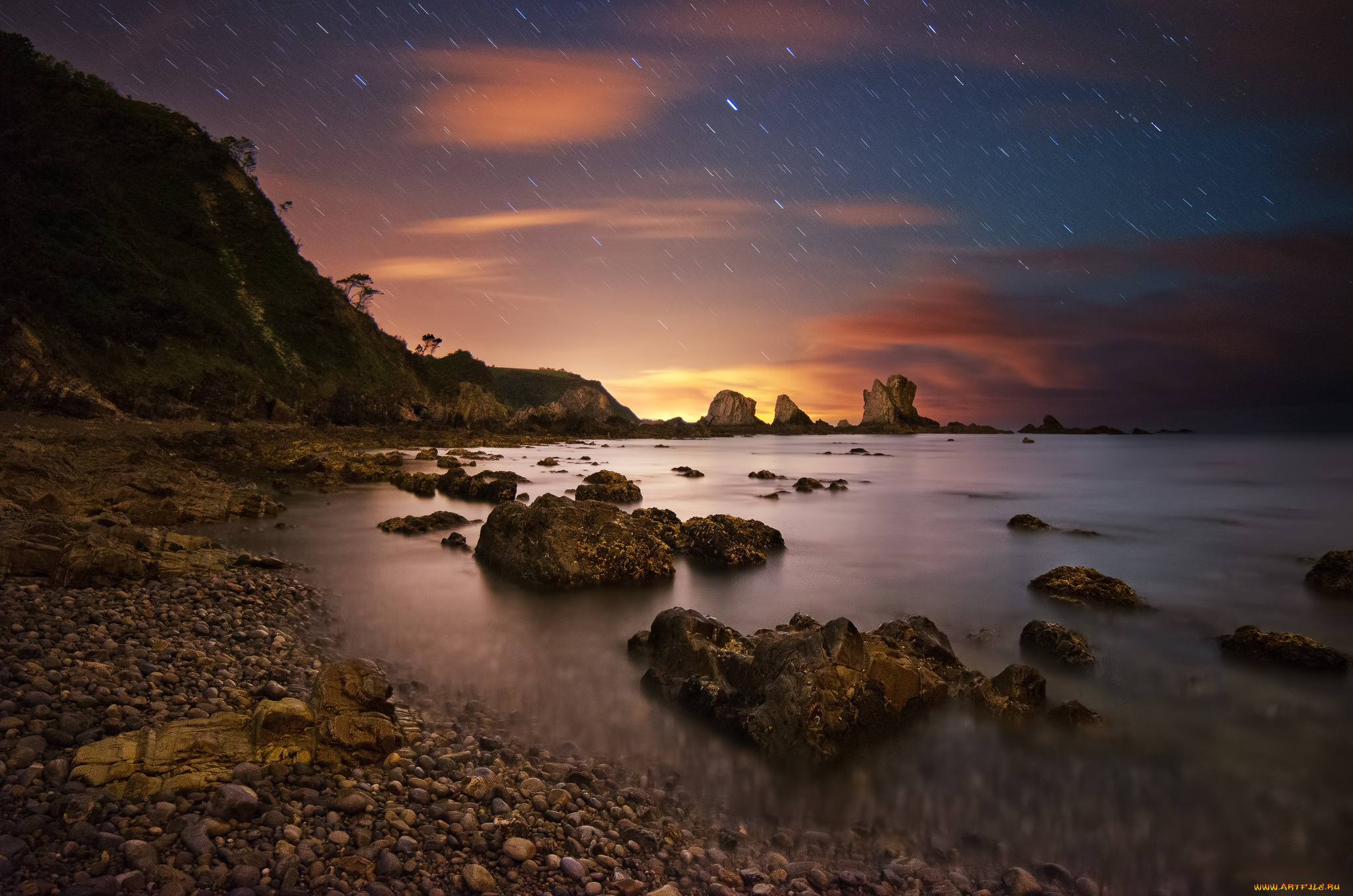 природа, побережье, берег, море