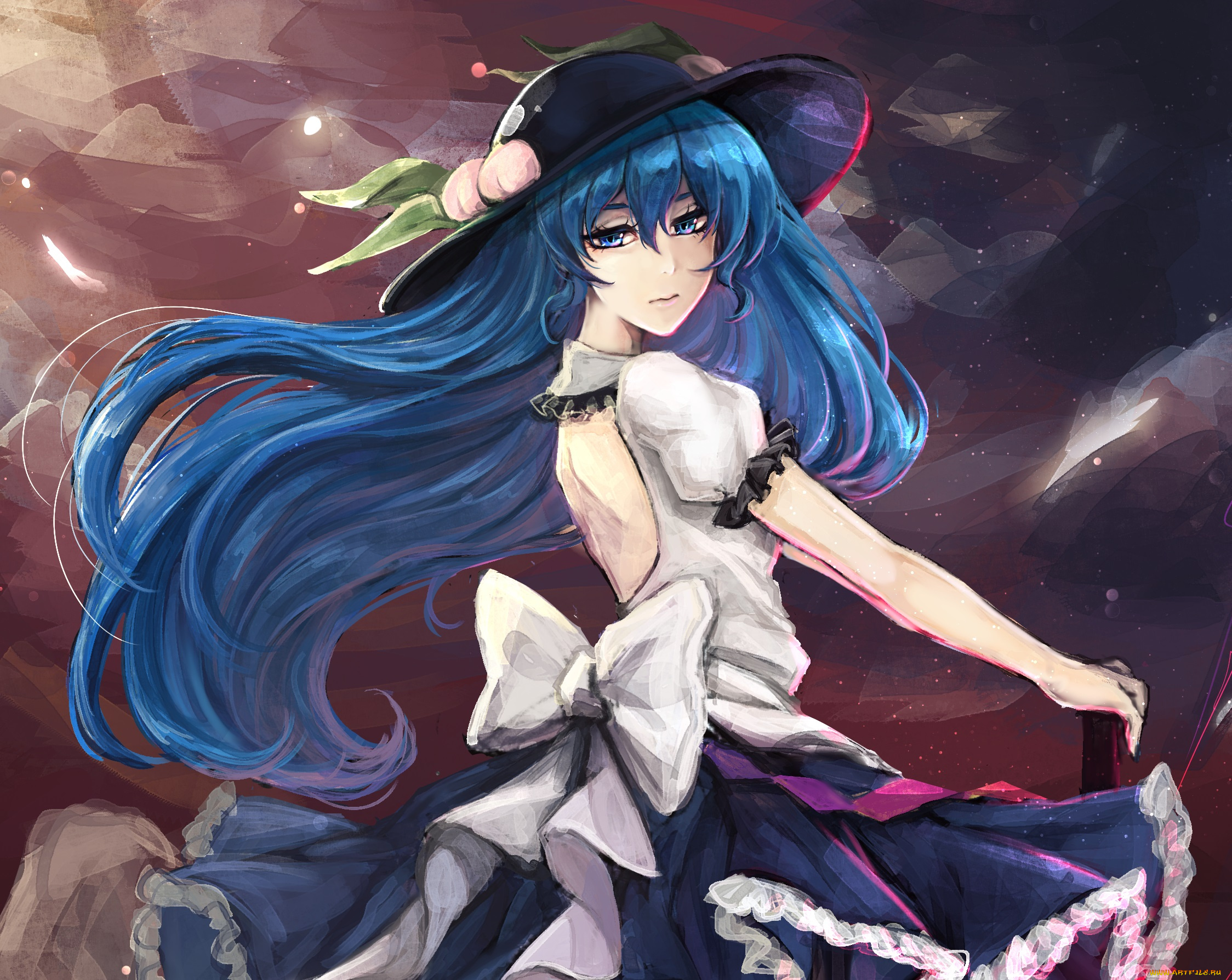 аниме, touhou, девушка