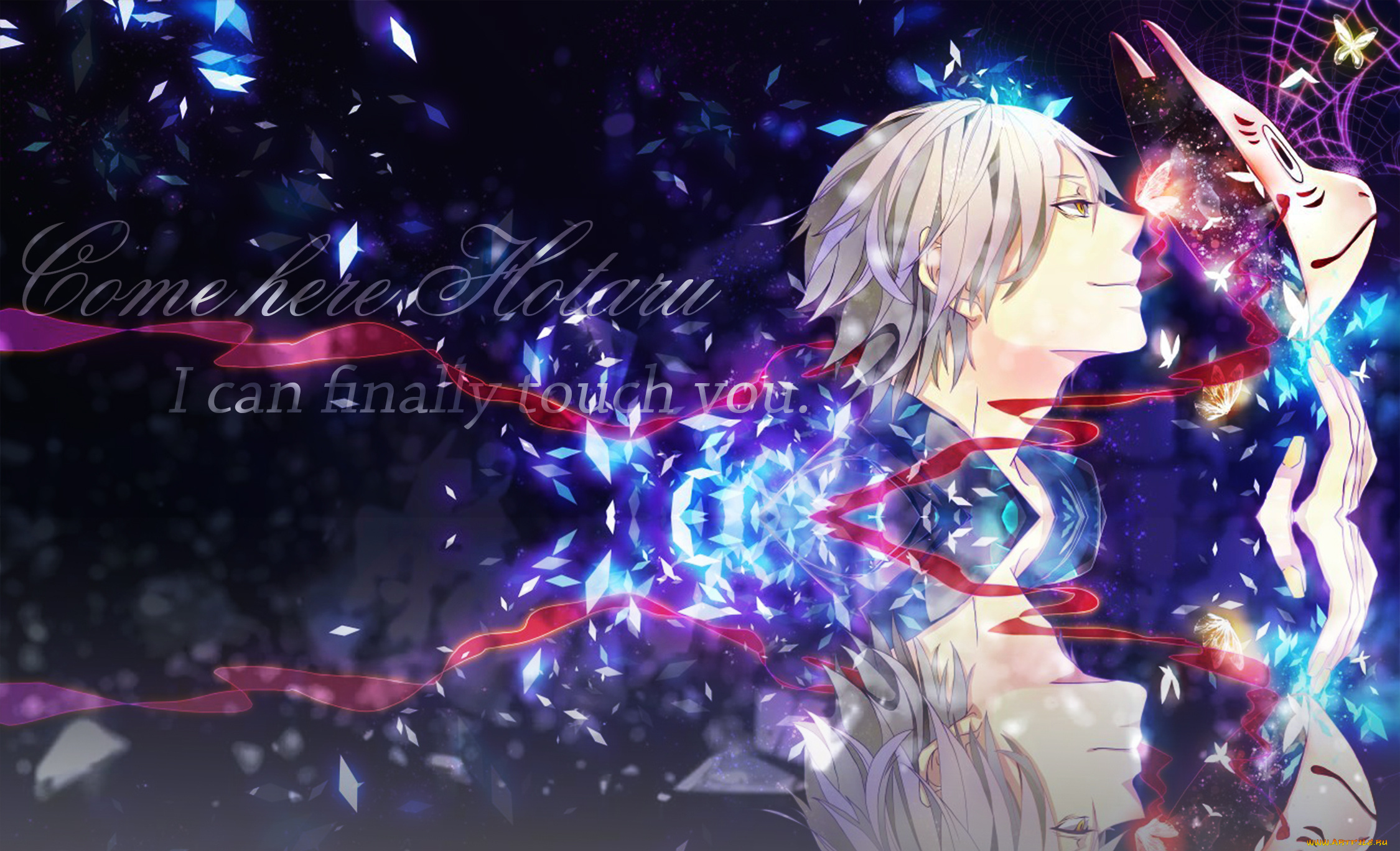 аниме, hotarubi, no, mori, e, парень