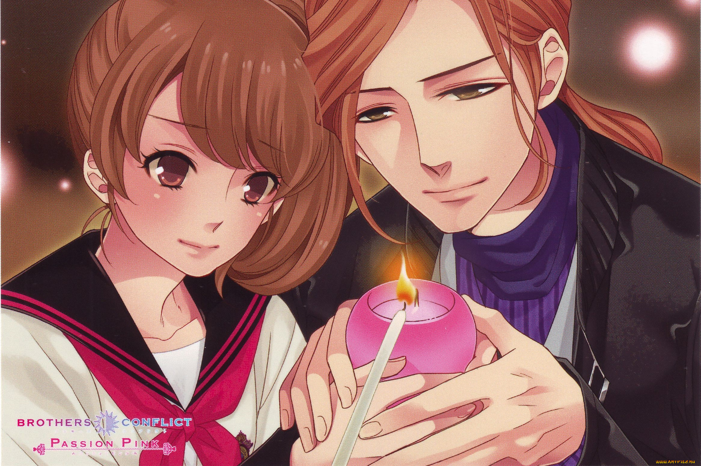 аниме, brothers, conflict, пара