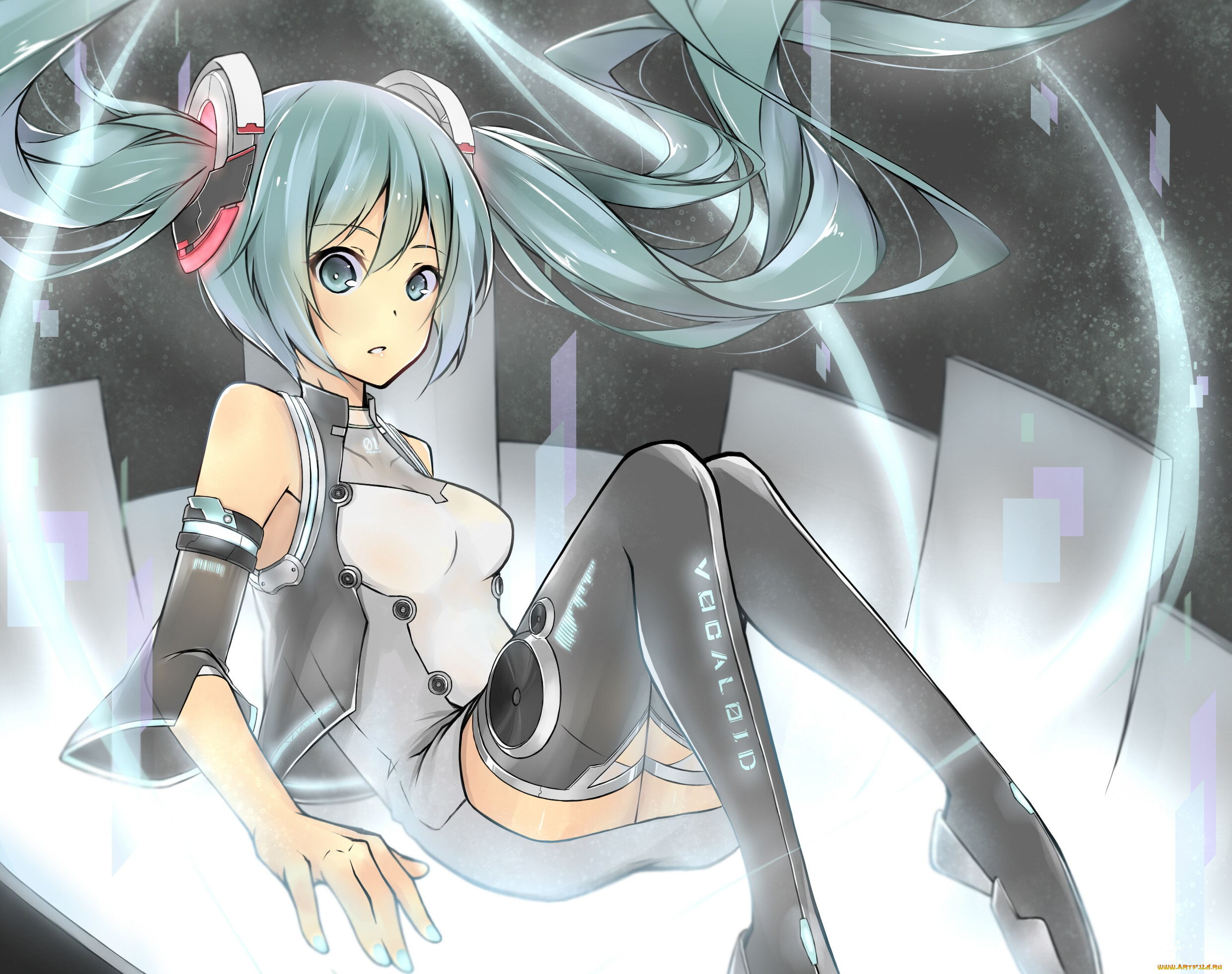 аниме, vocaloid, hatsune, miku