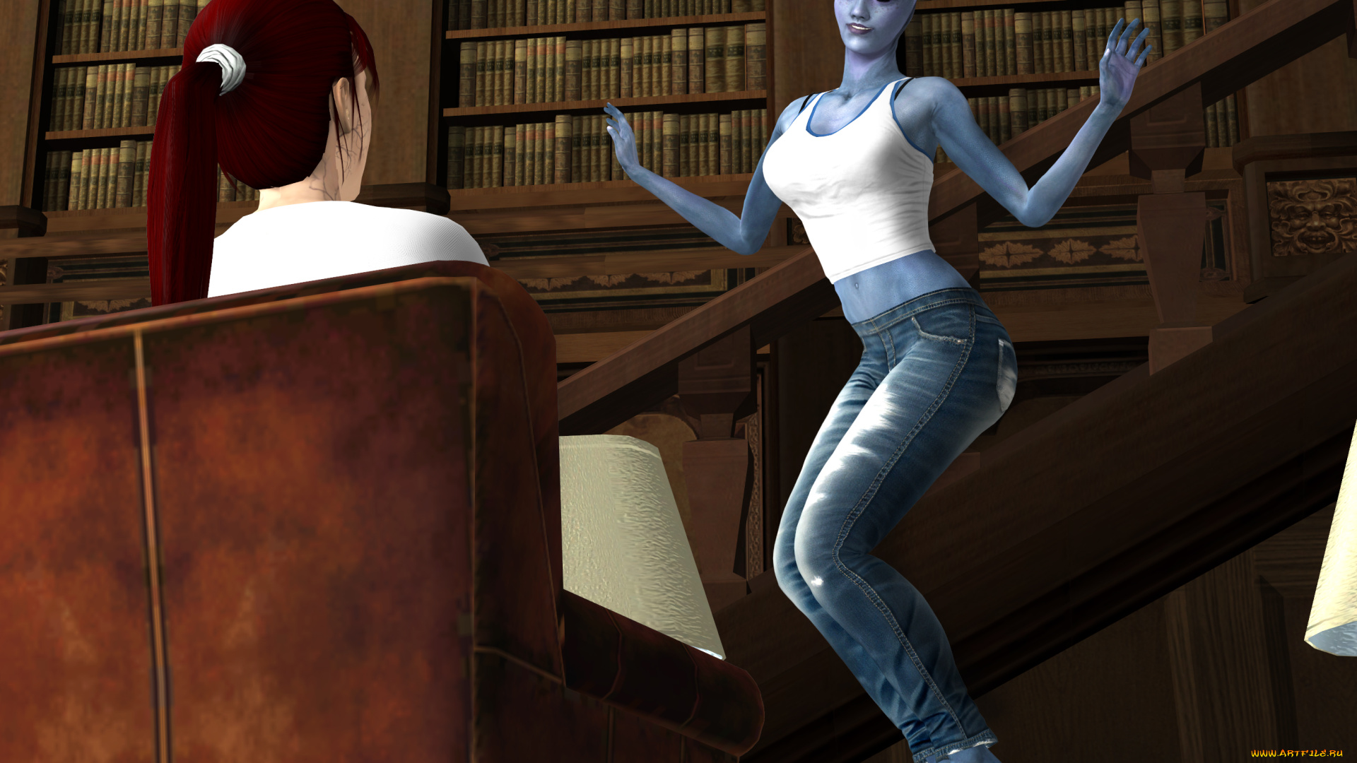 3д, графика, фантазия, , fantasy, халк, фон, взгляд, девушки