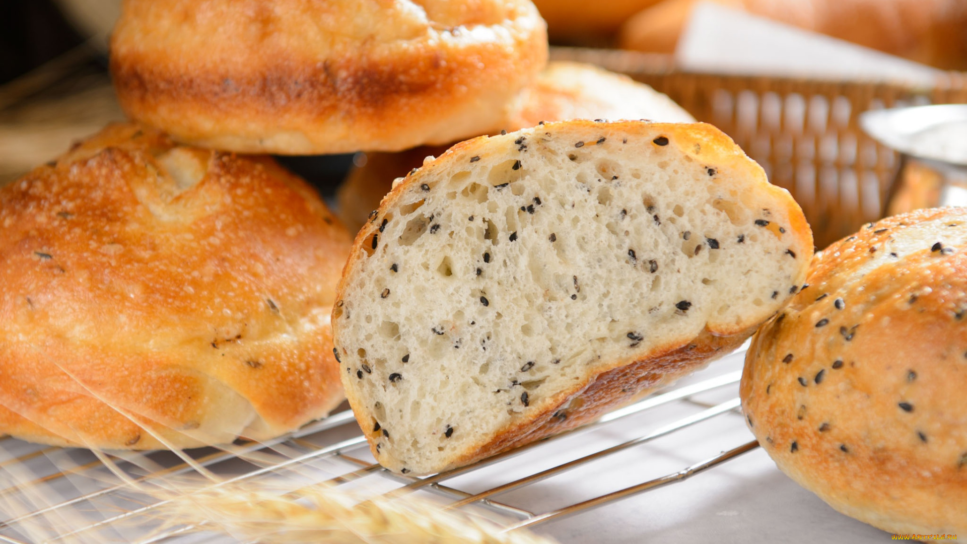 еда, хлеб, , выпечка, выпечка, кунжут