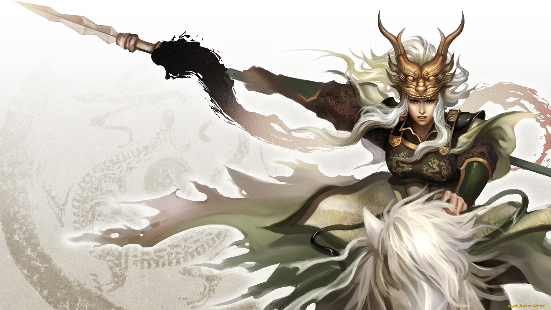 видео, игры, dynasty, warriors, ma, chao, spear, horseback, riding, dynasty, warriors