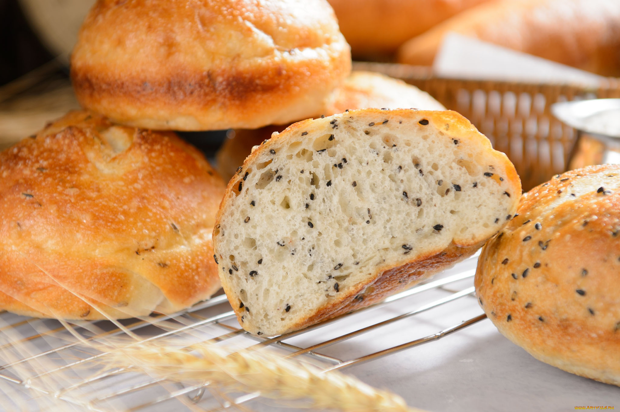 еда, хлеб, , выпечка, выпечка, кунжут