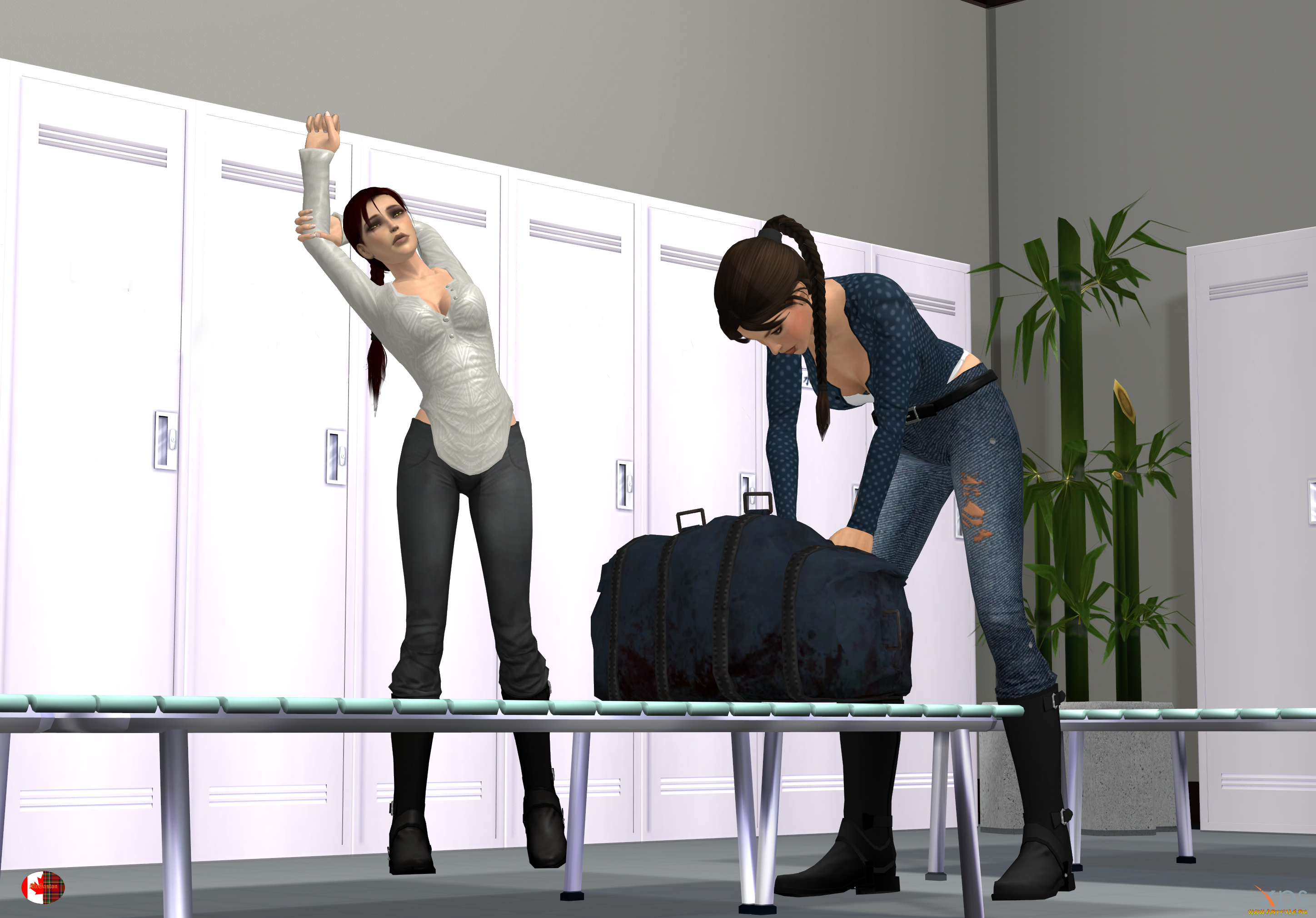 3д, графика, люди, , people, взгляд, девушки, фон