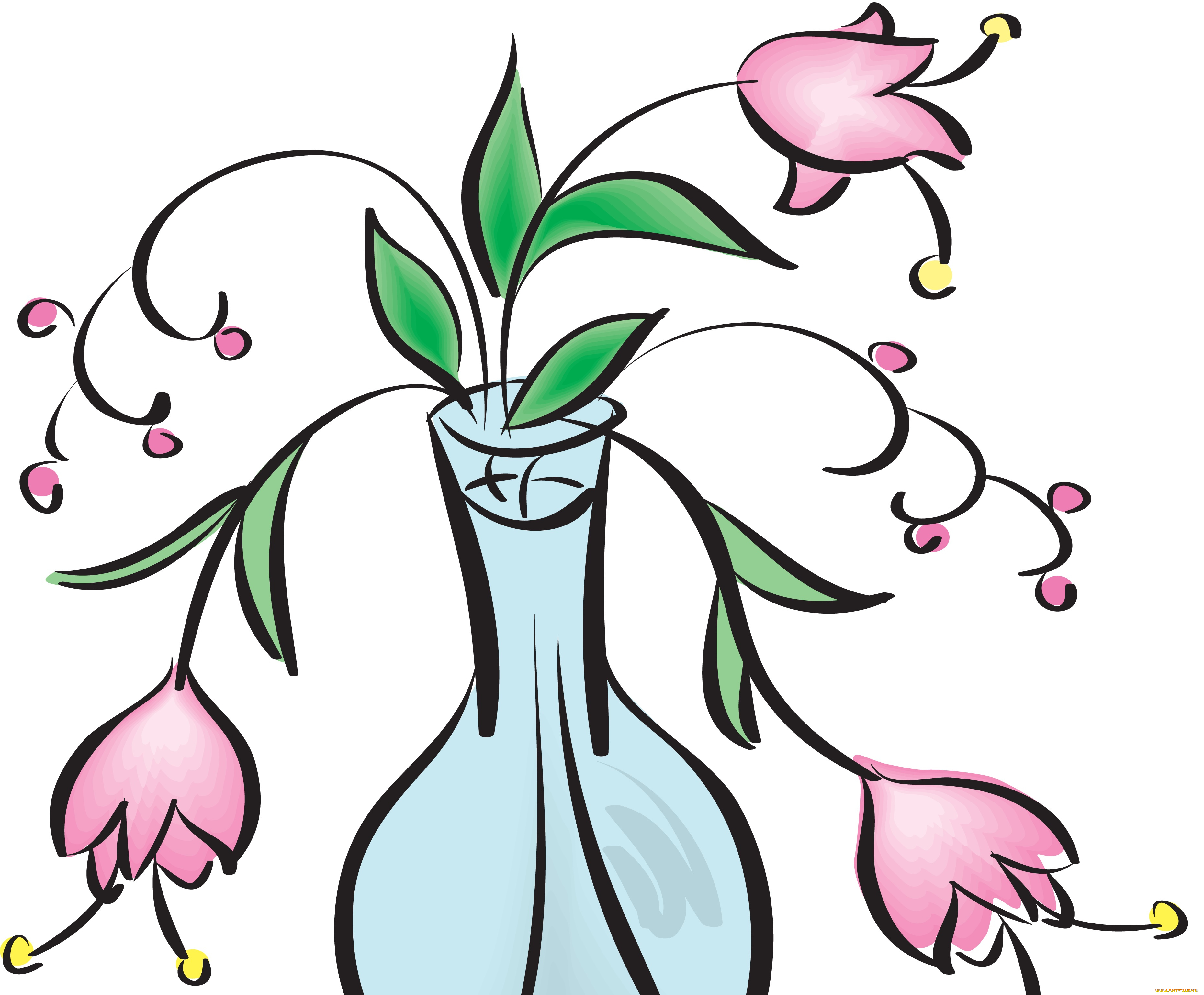 векторная, графика, цветы, , flowers, фон, цветы