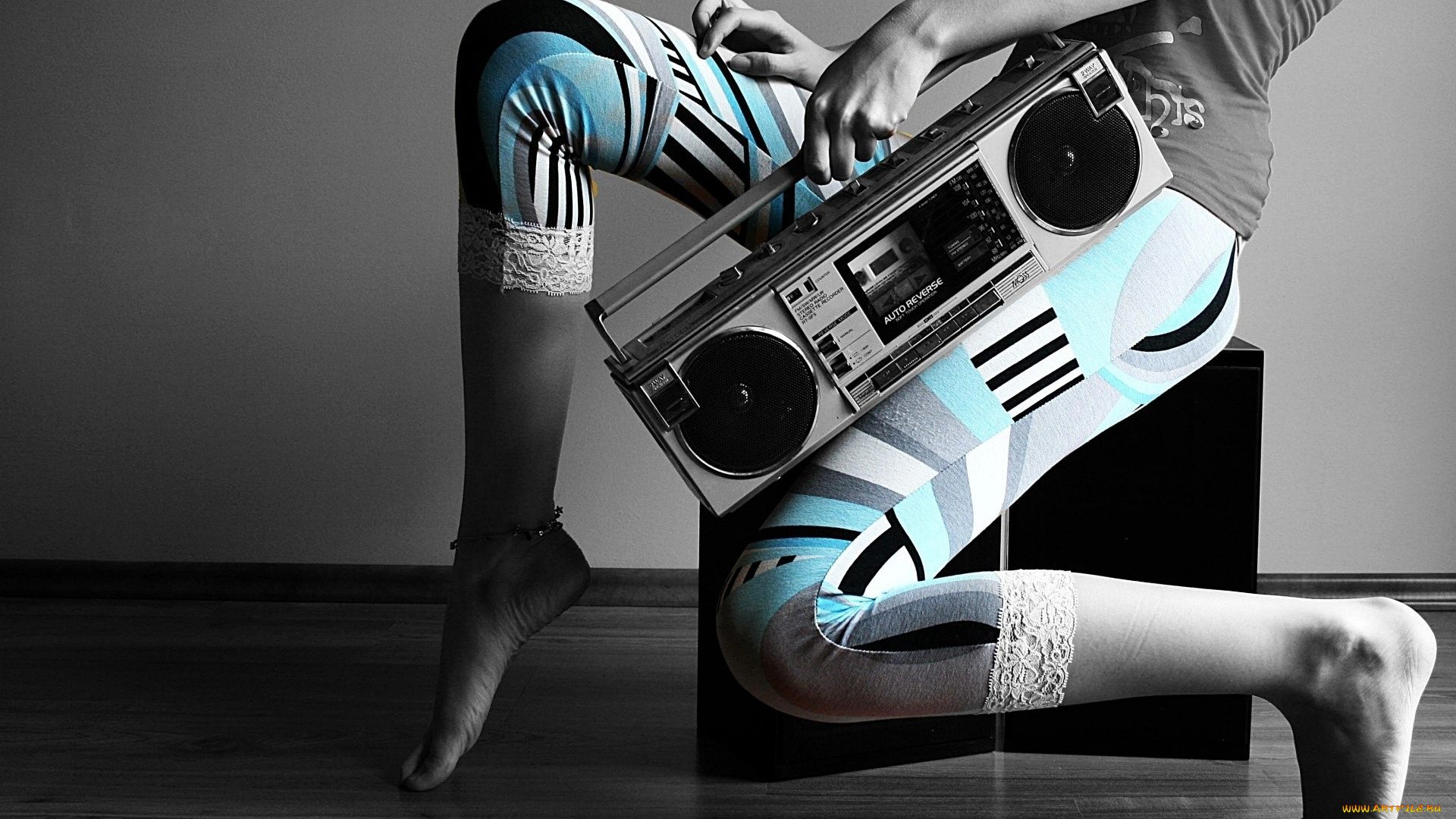 музыка, -другое, ноги, магнитофон
